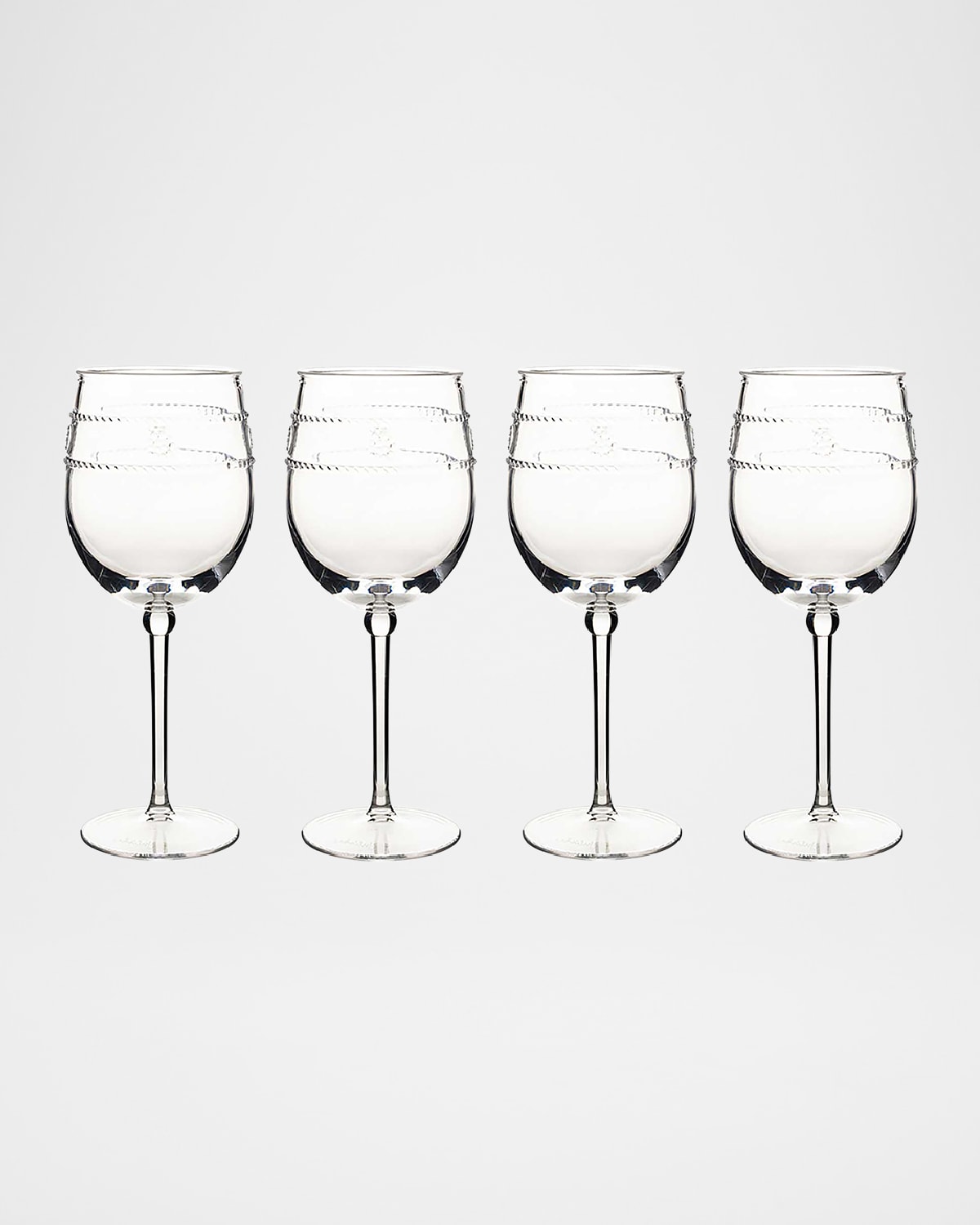 Juliska Isabella Acrylic Wine Glasses, Set Of 4
