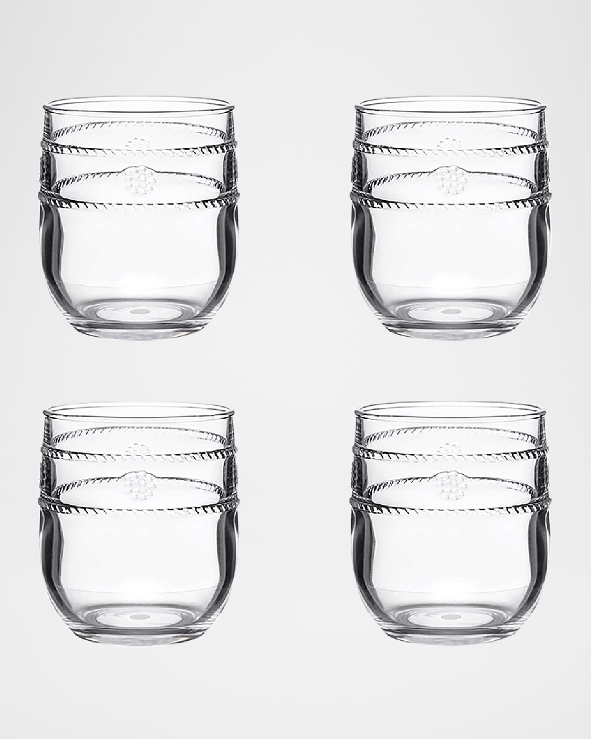 Juliska Isabella Acrylic Small Tumblers, Set Of 4