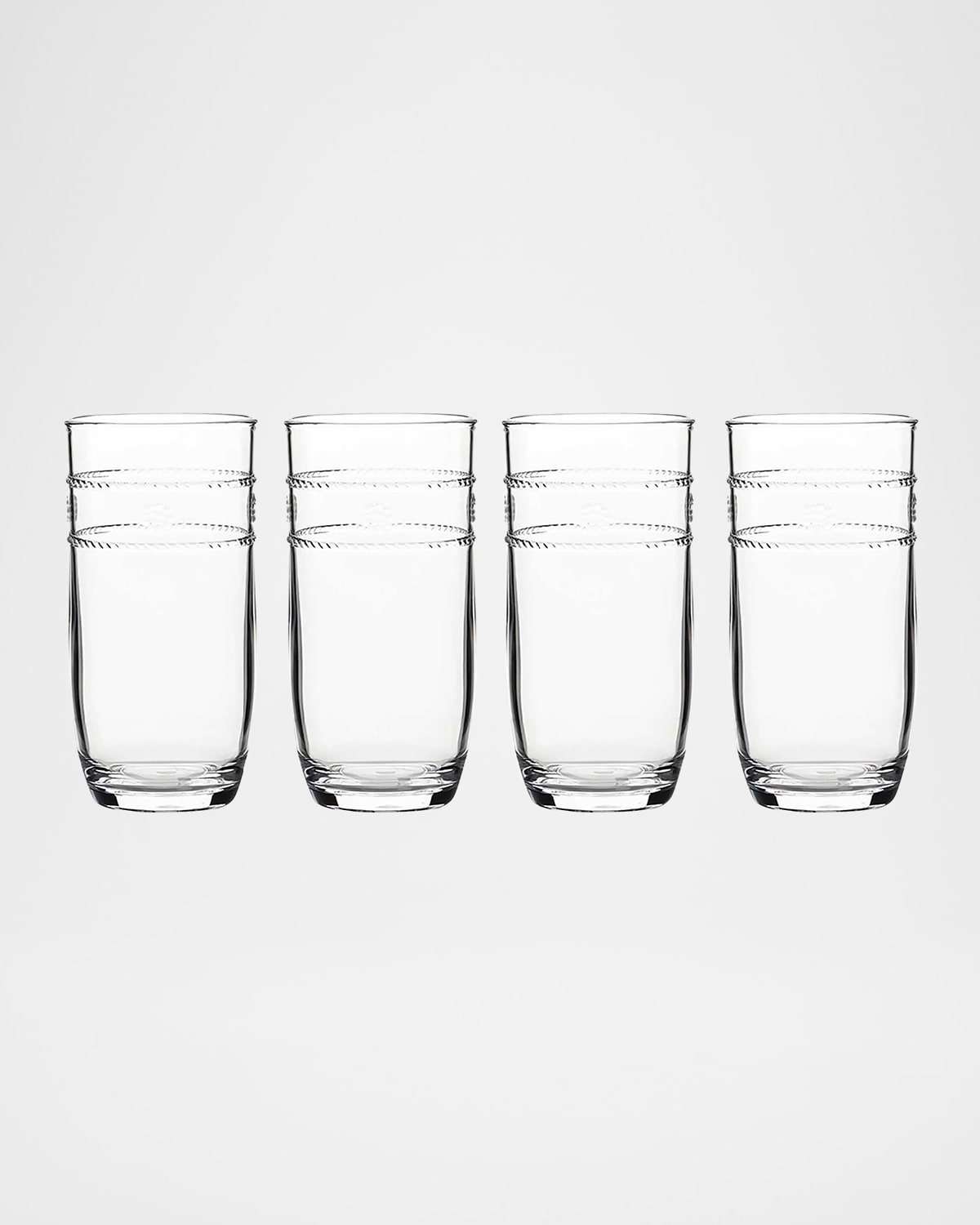 Juliska Isabella Acrylic Large Tumblers, Set Of 4