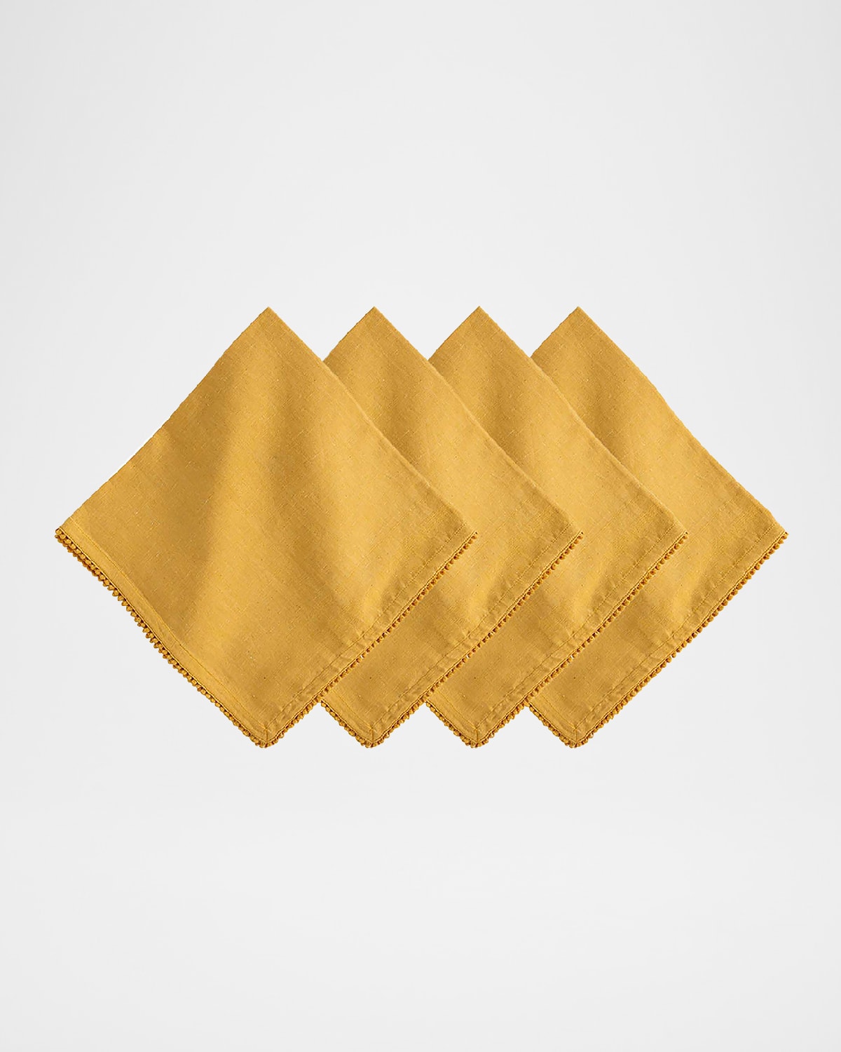 Juliska Berry Trim Blush Napkin, Set Of 4 In Saffron