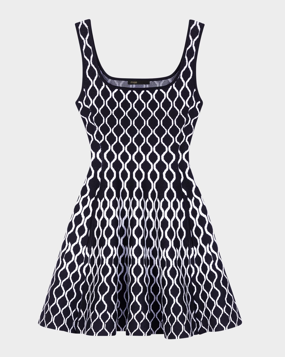 MAJE RUSSEL KNIT MINI DRESS 