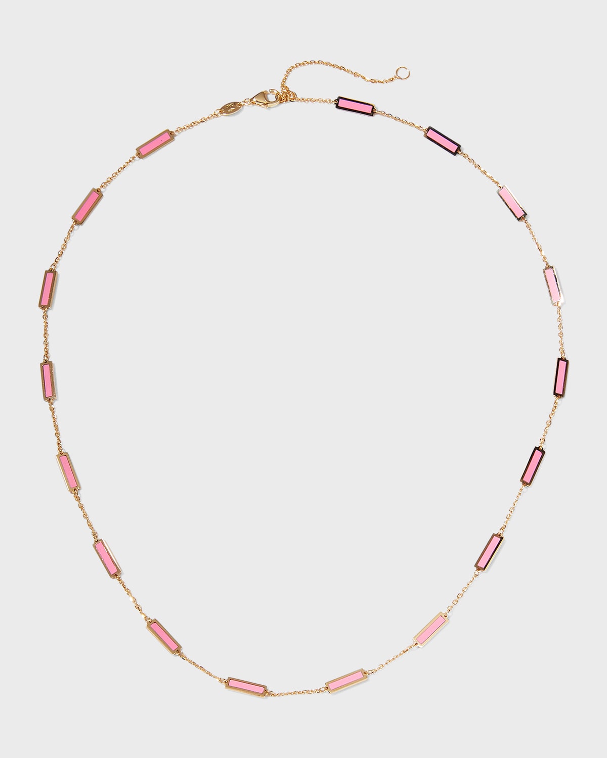 14K Yellow Gold 17-Station Inlay Necklace