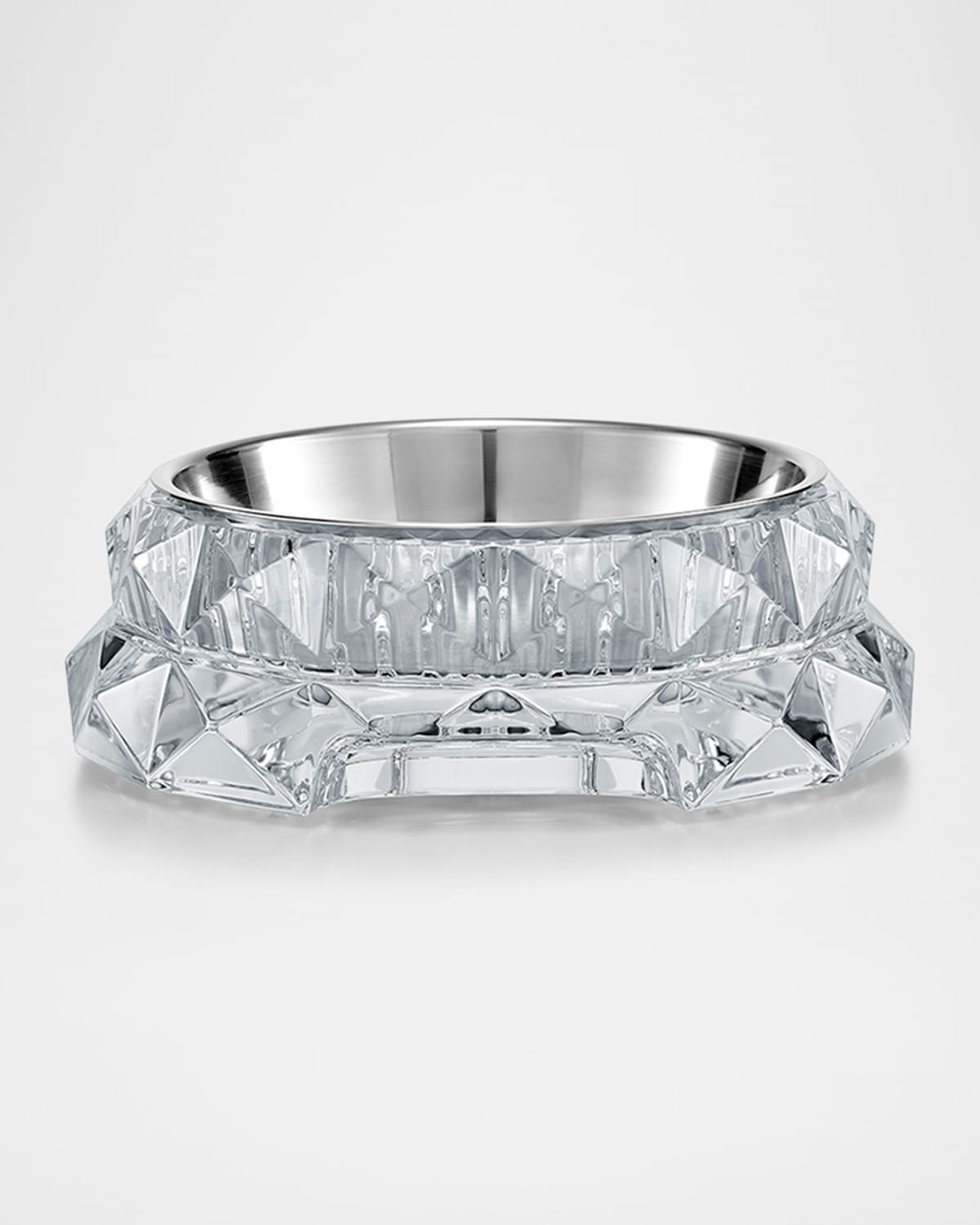 Baccarat Louxor Crystal Pet Bowl, Large In Clear