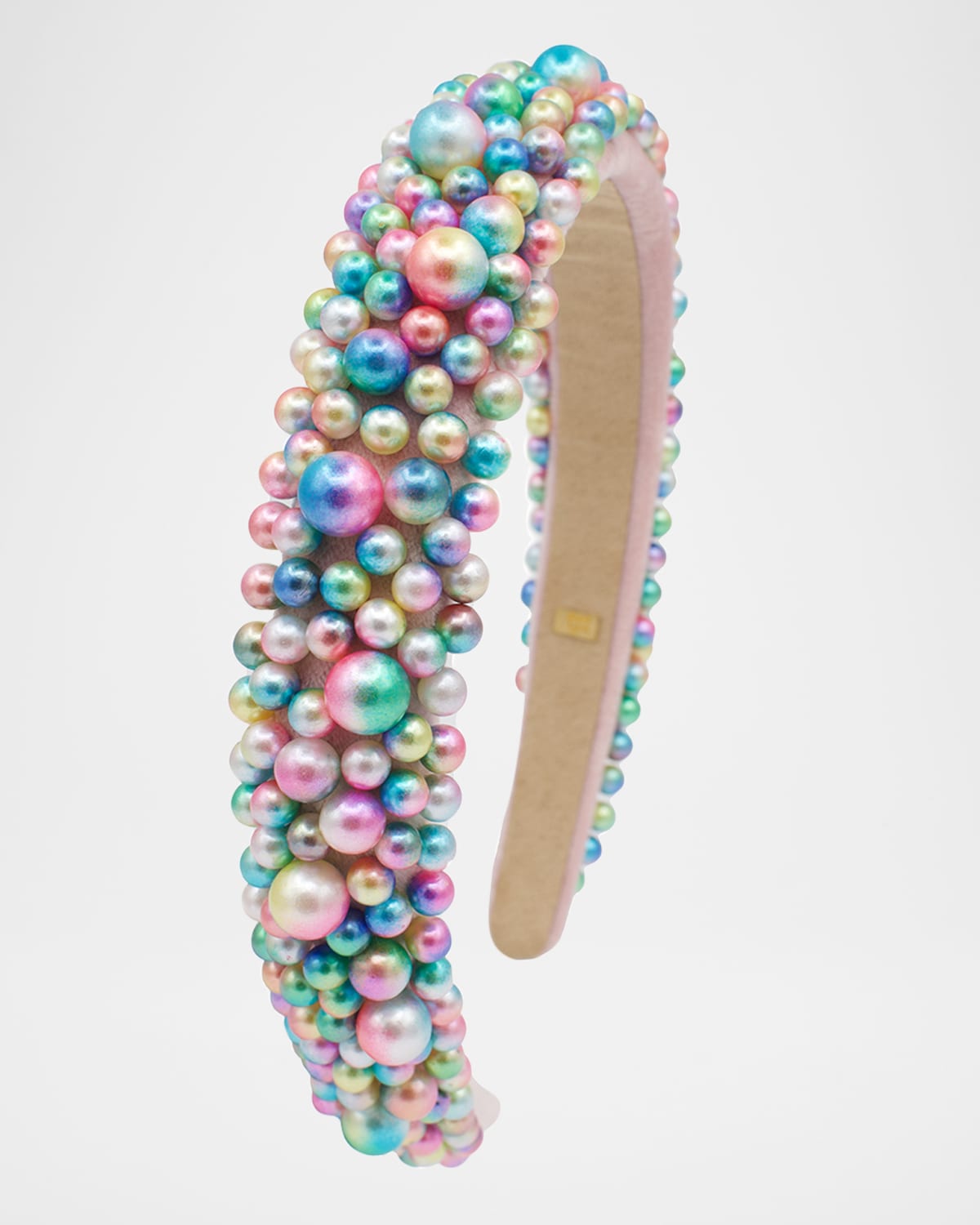 Bari Lynn Girl's Iridescent Pearls Headband