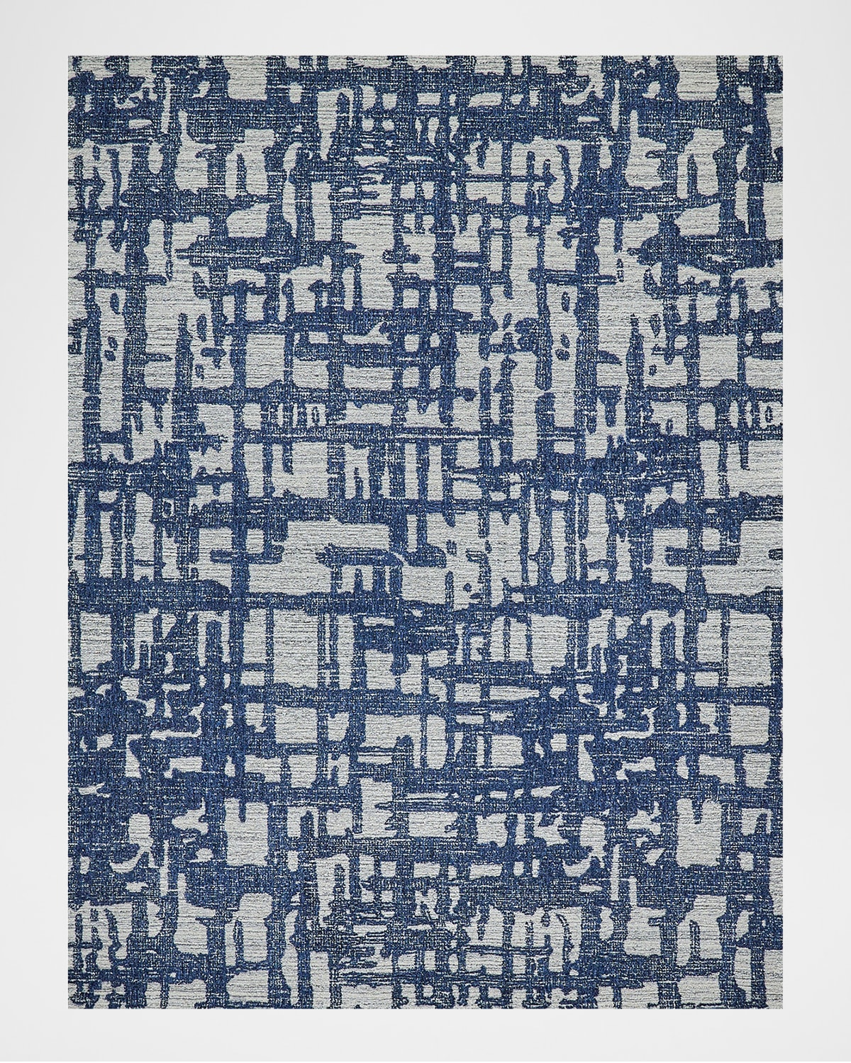 Exquisite Rugs Aspen Hand-tufted Rug In Navy/natural Gray