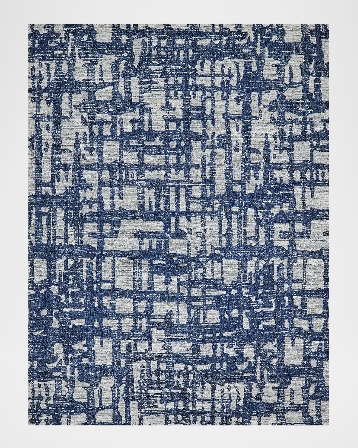 Exquisite Rugs Aspen Hand-tufted Rug In Navy/natural Gray