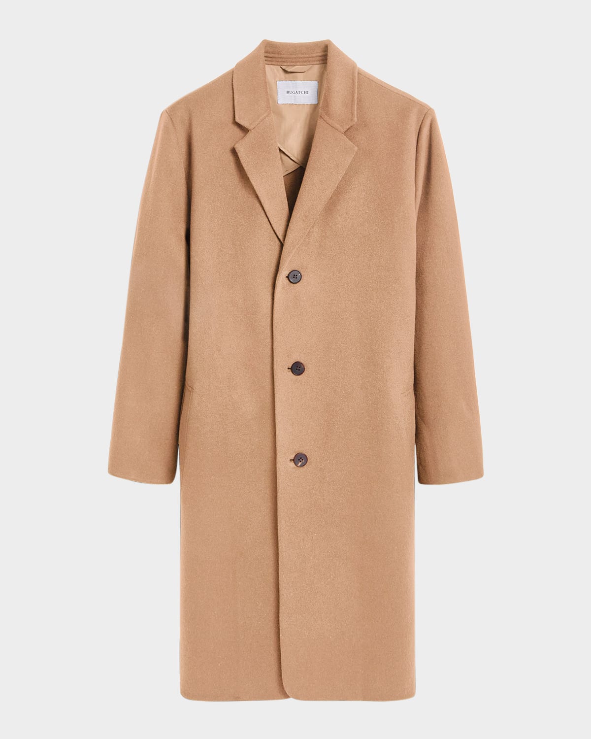 Men's Wool Single-Breasted Overcoat