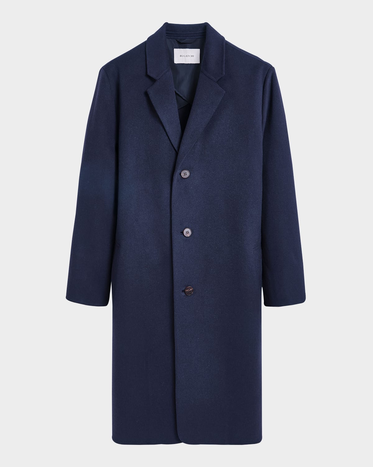 Men's Wool Single-Breasted Overcoat