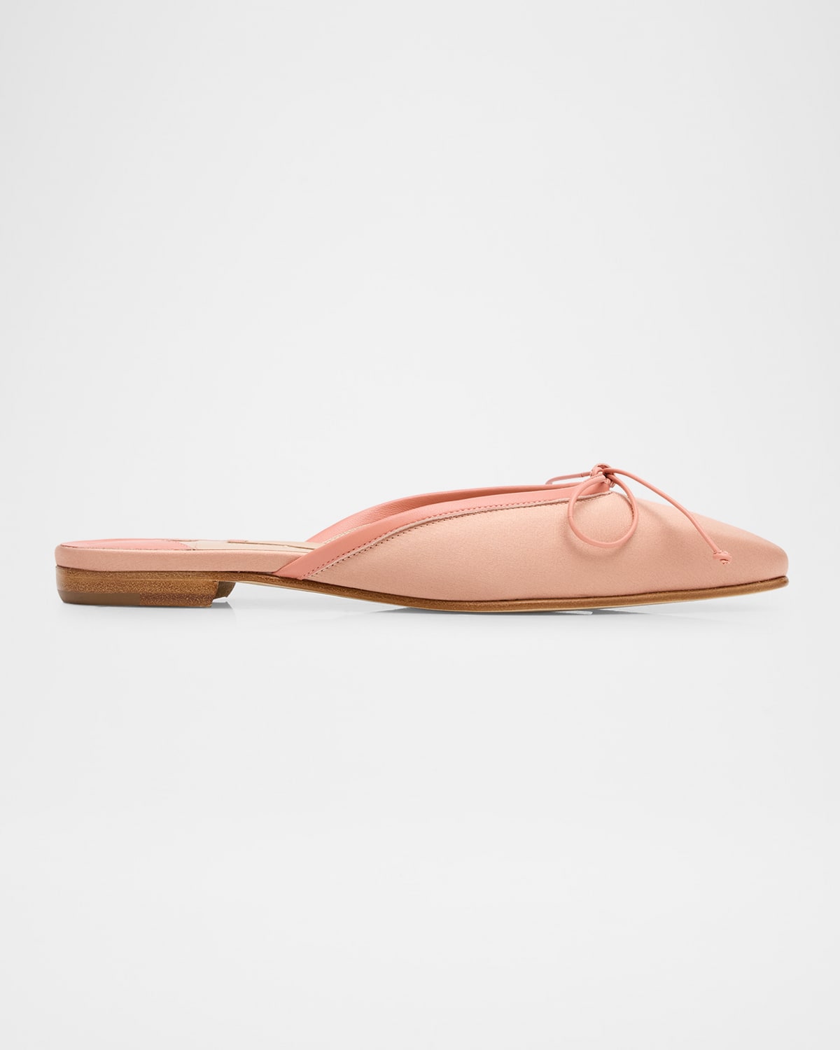 Satin Bow Ballerina Flats