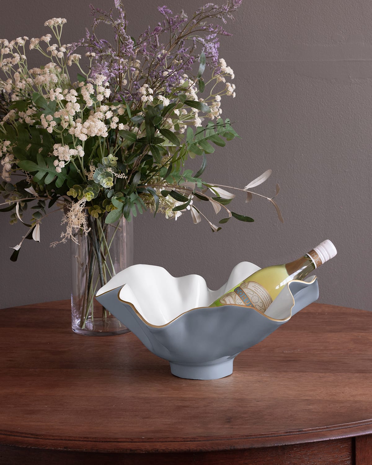 Beatriz Ball X Gretchen Murchison Encanto Bloom Wine Bucket In Periwinkle