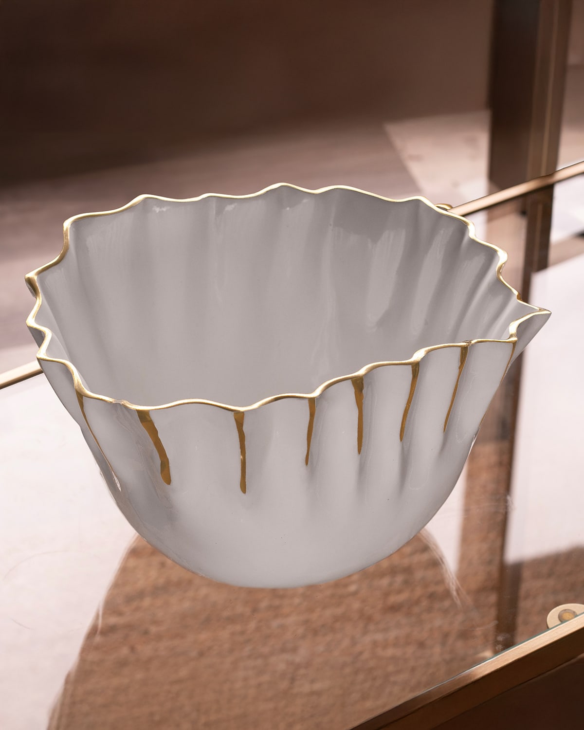 Beatriz Ball X Gretchen Murchison Thanni Mystic Ice Bucket In White/gold