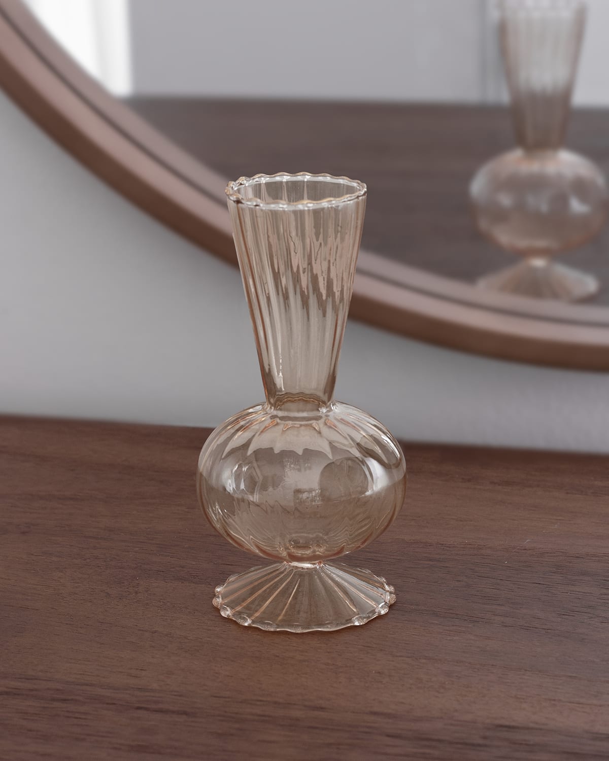Beatriz Ball Glass Cambridge Beth 6" Bud Vases, Set Of 2 In Gold