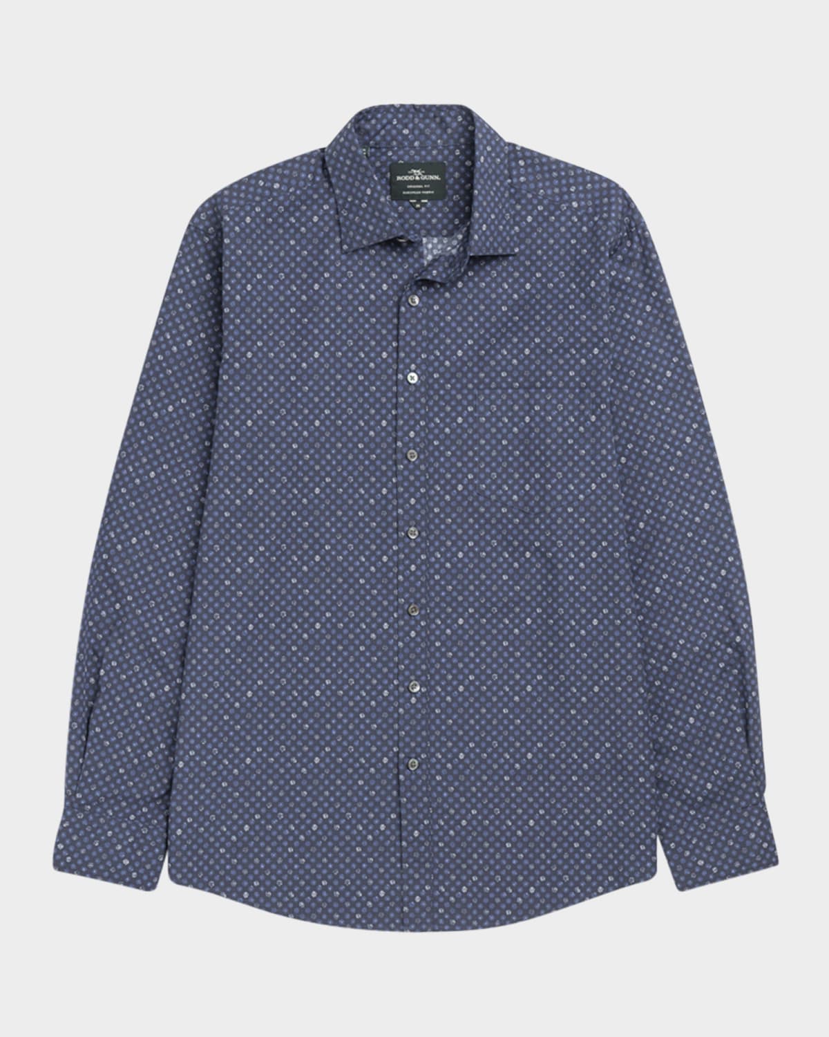 Men's Pinotage Geometric Sport Shirt