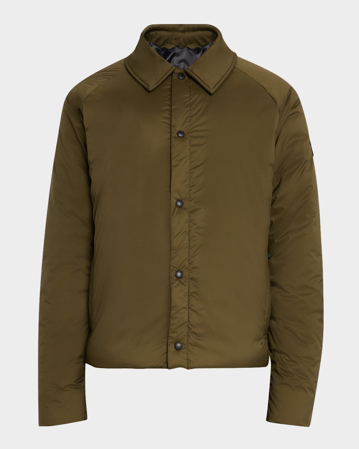 Canada Goose Lodge Packable Windproof 750 Fill Power Down Jacket In Military Green