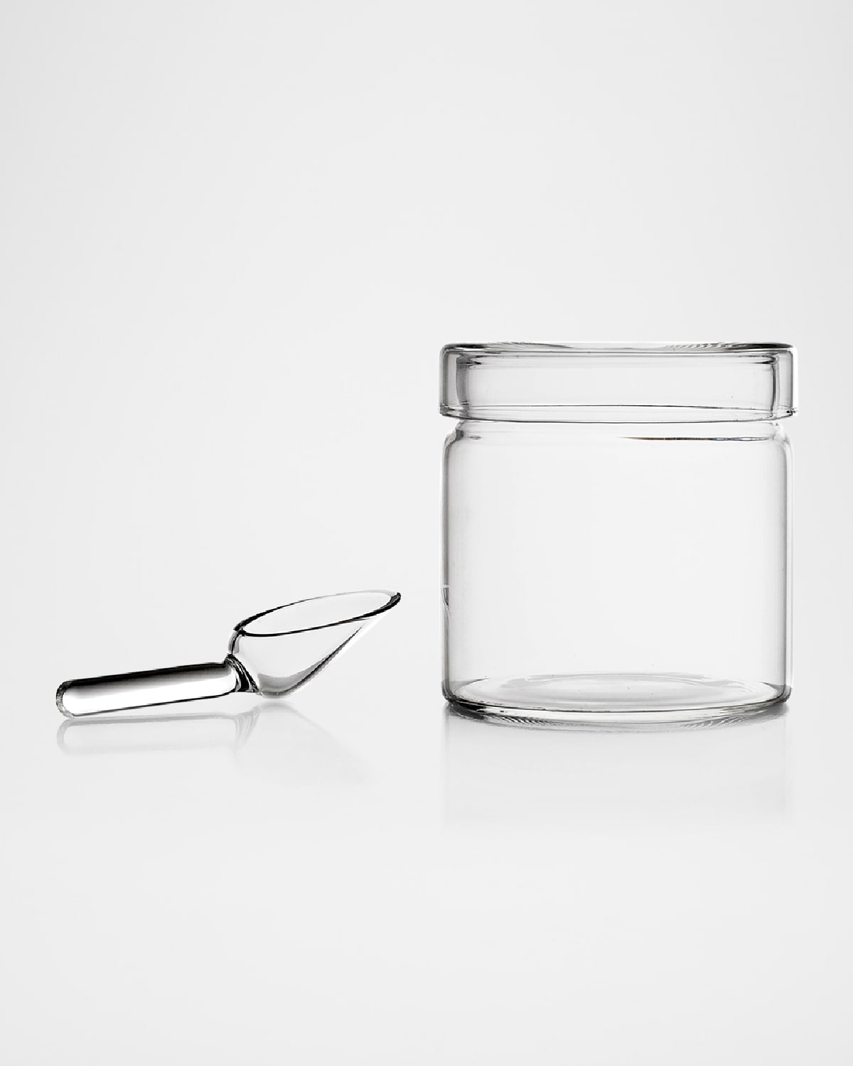Ichendorf Piuma Sugar Pot With Glass Spoon, 10 Oz. In Clear
