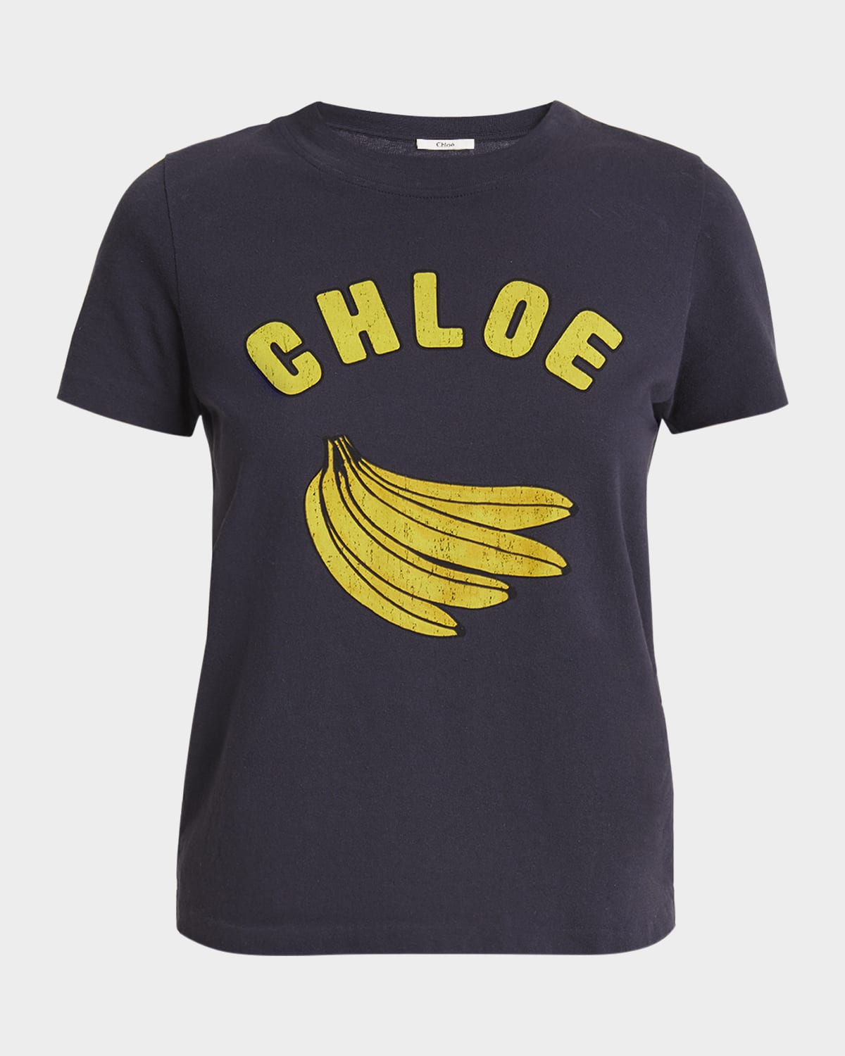 Shop Chloé Logo Graphic T-shirt In Twilight Blue