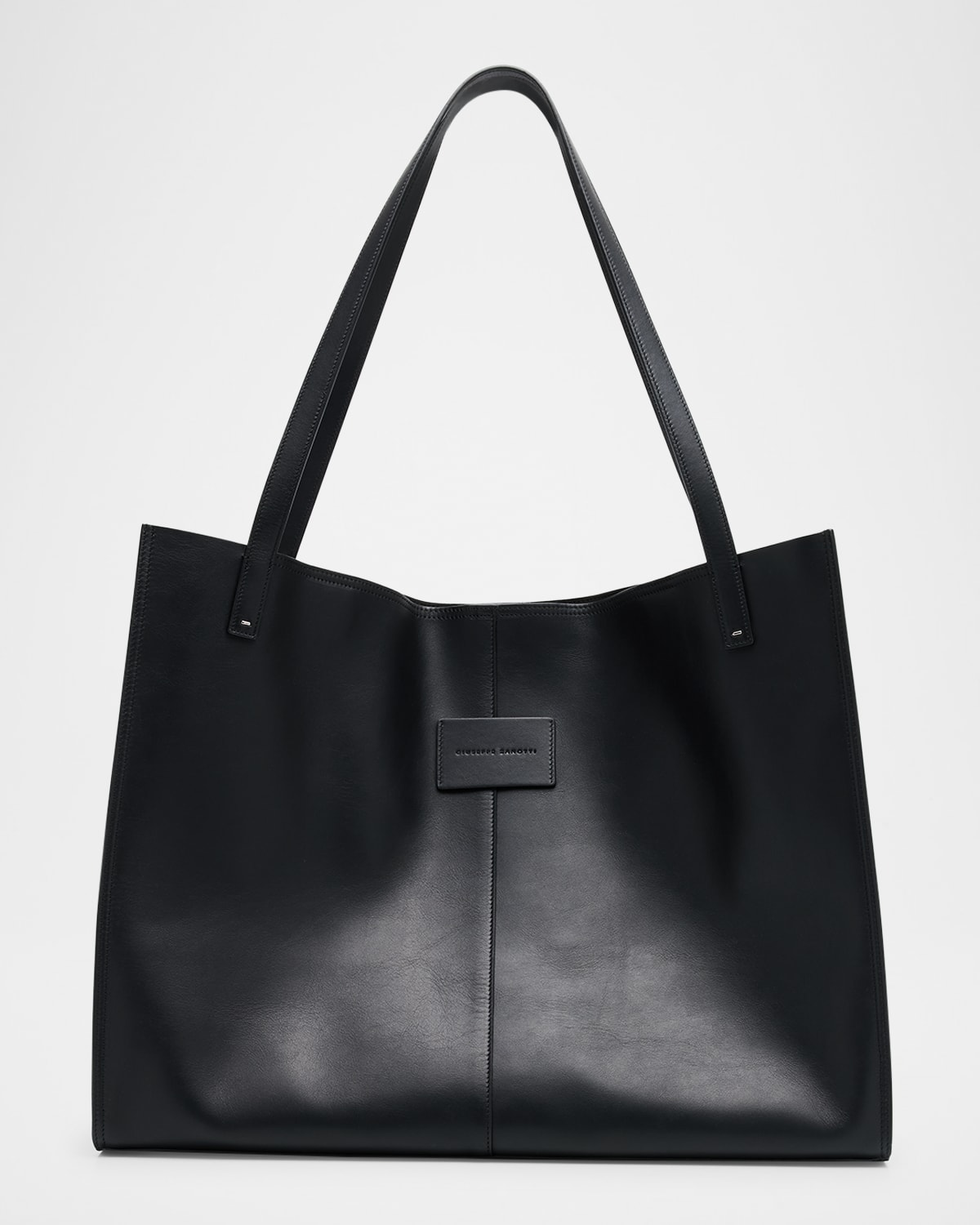 GIUSEPPE ZANOTTI MEN'S LEATHER TRAVEL TOTE BAG 