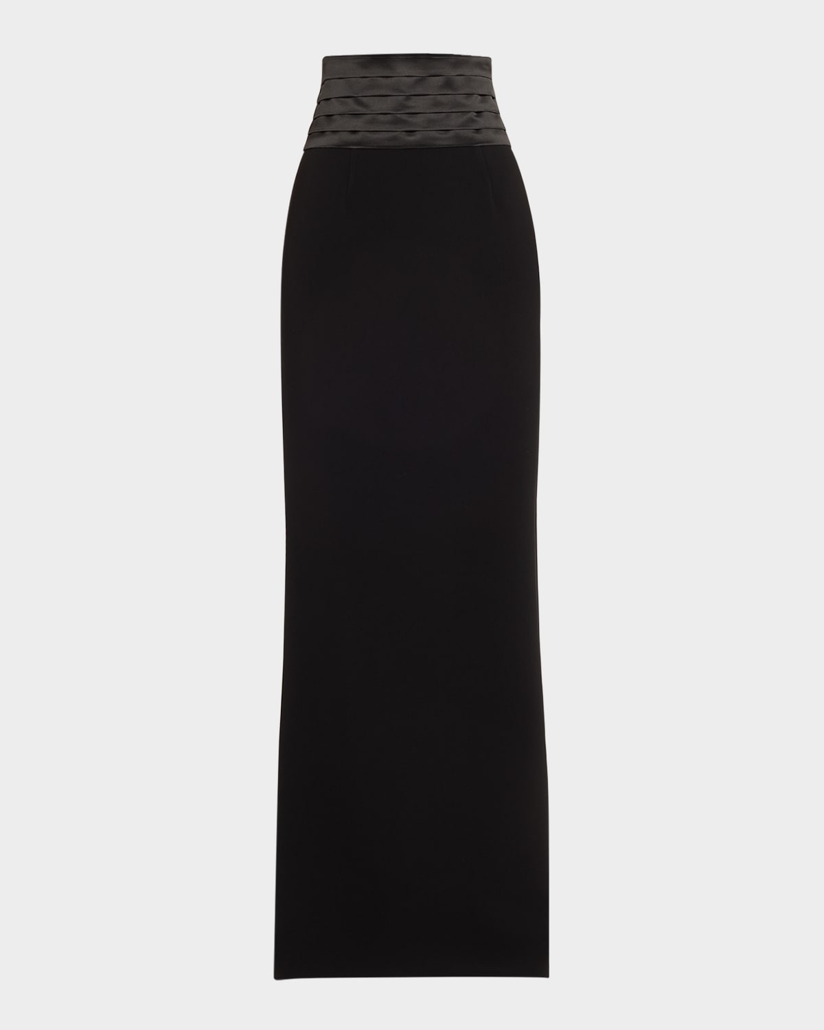 Long Cummberbund Evening Skirt