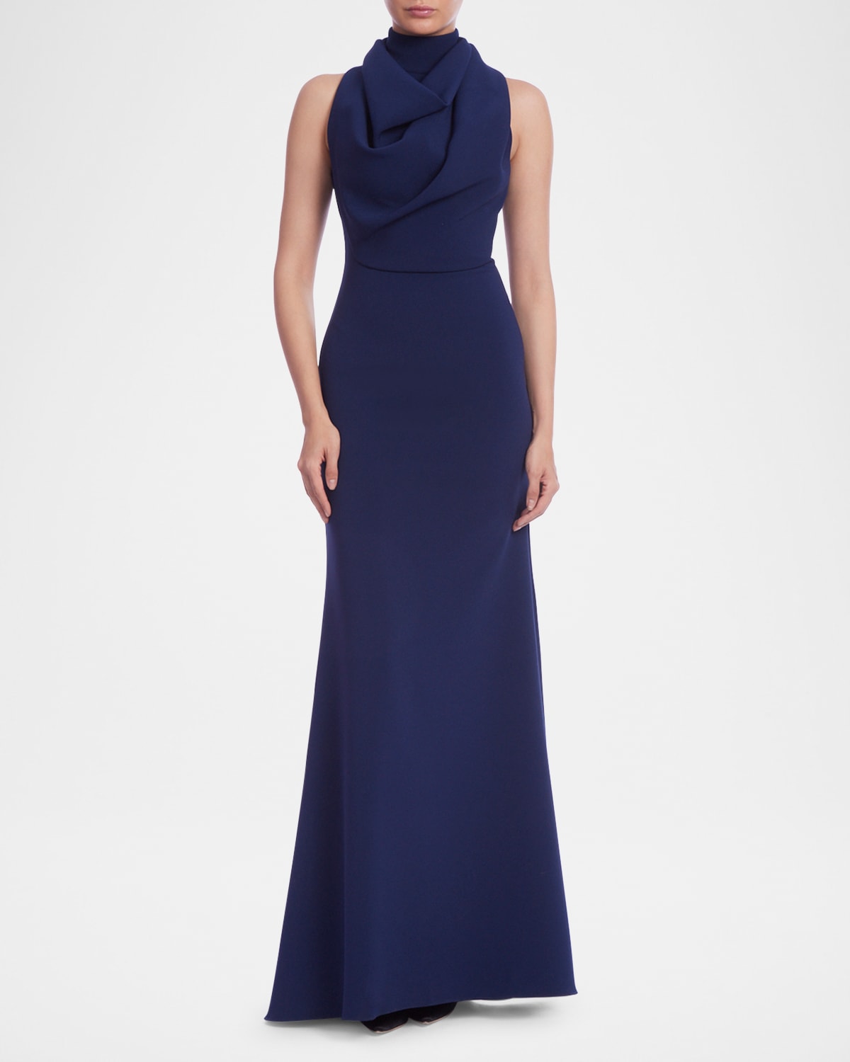 Strapless Pleated Fan Midi Sheath Dress