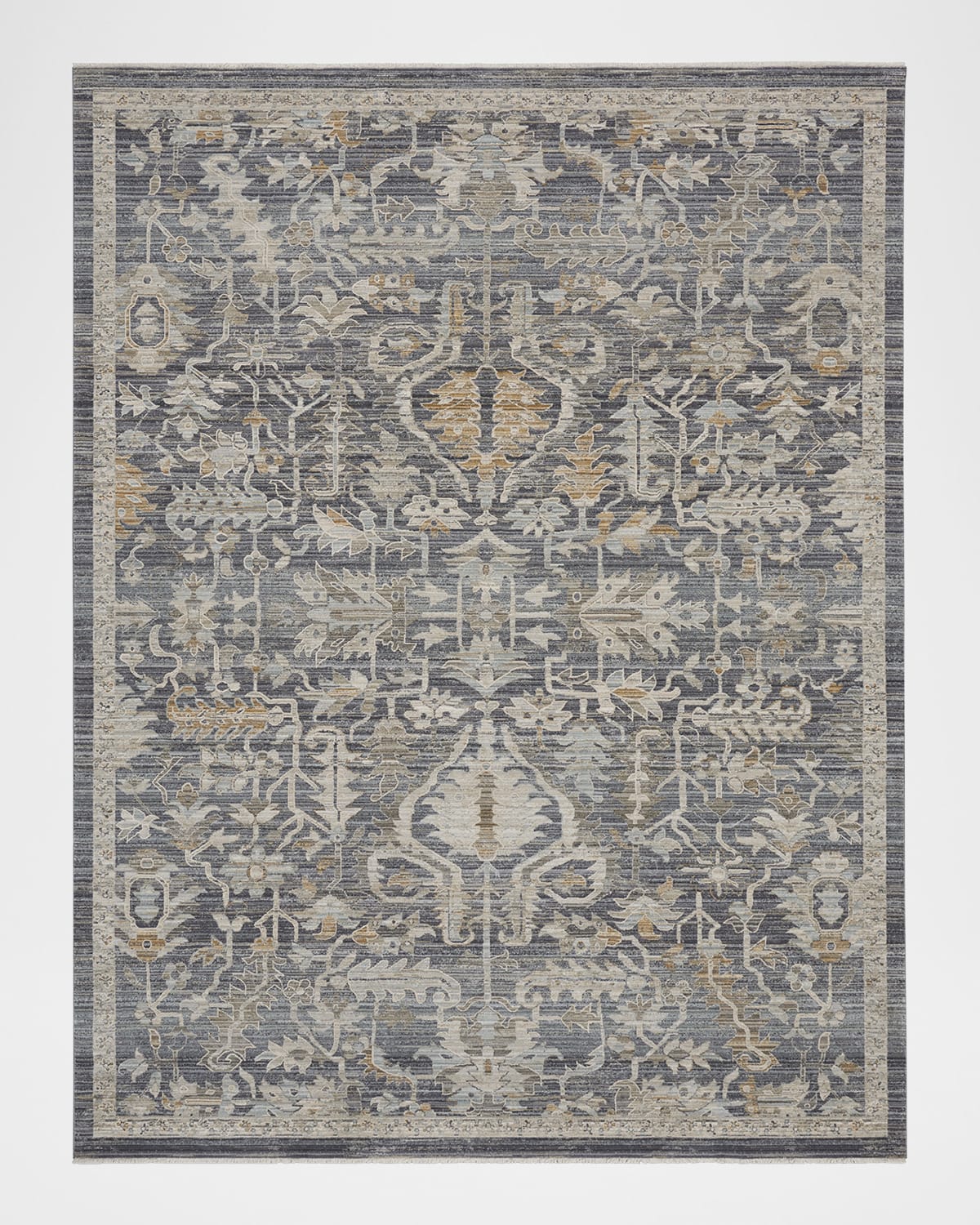 Nourison Lynx Navy Power-loomed Rug, 9' X 12'