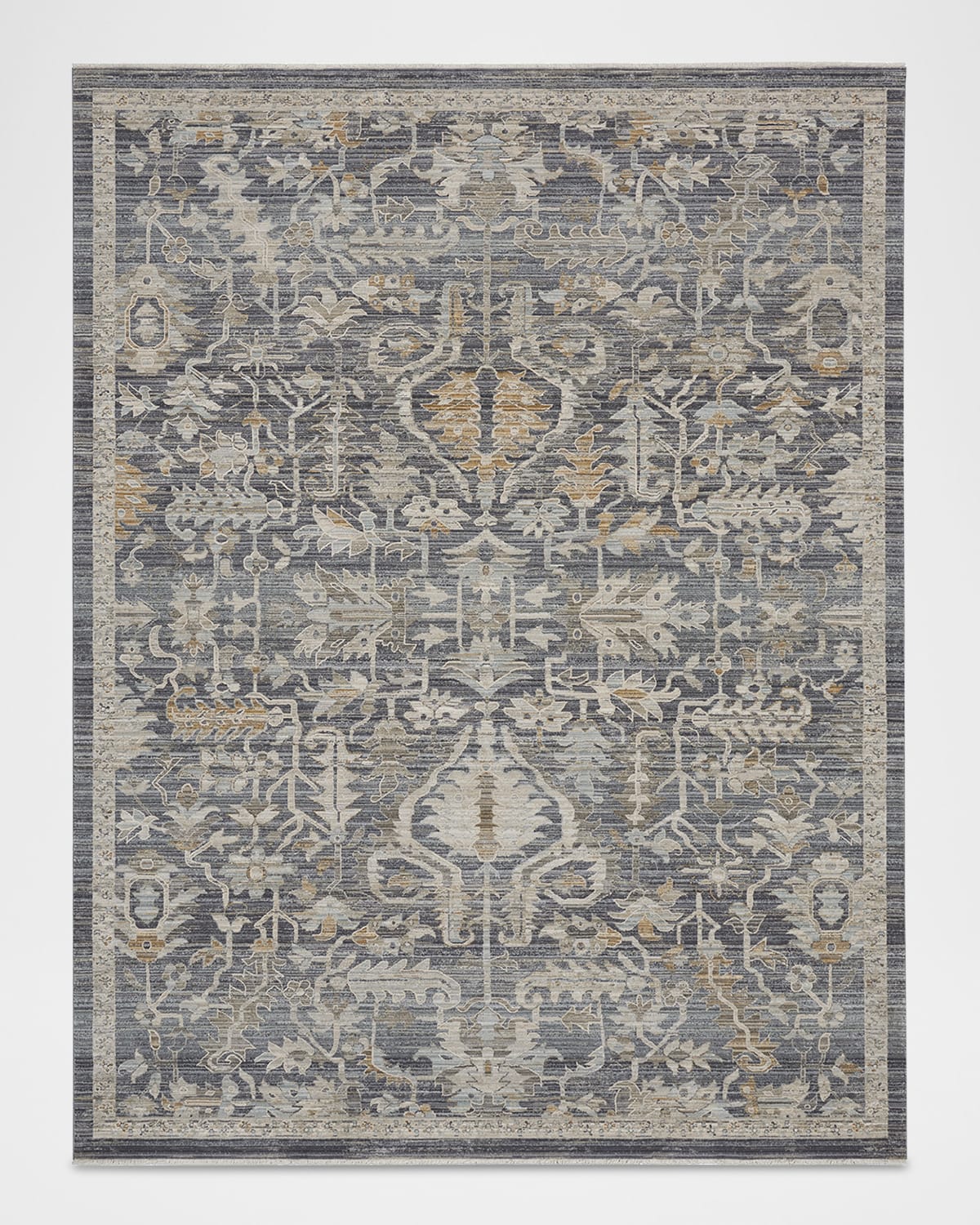 Nourison Lynx Navy Power-loomed Rug, 10' X 14'