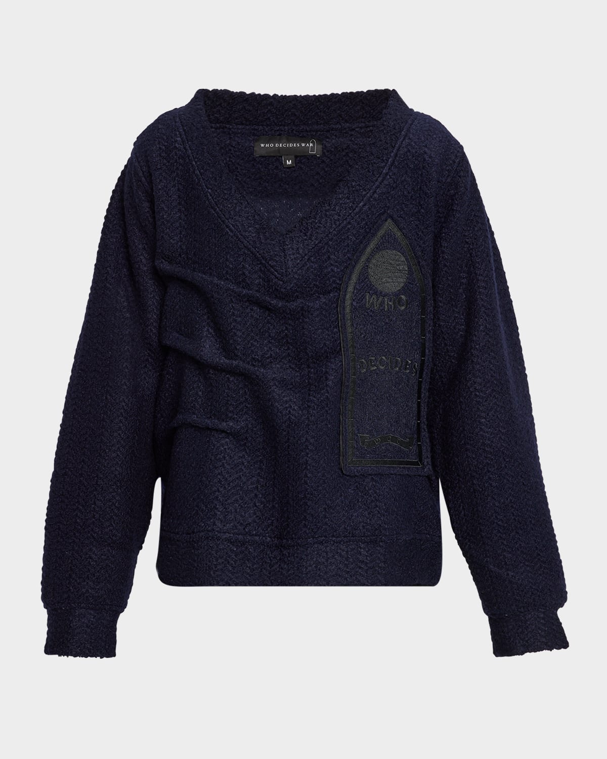Men's Gathered Collegiate Sweater