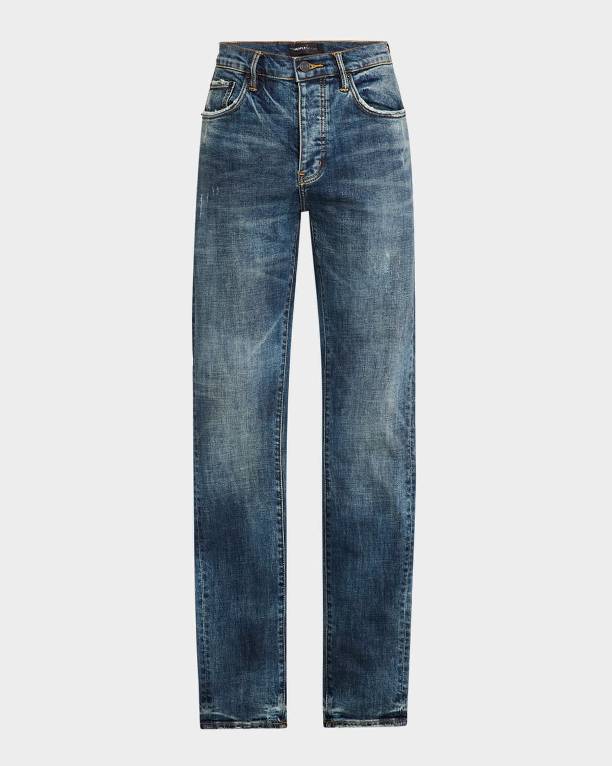 Men's Perforated Skinny Jeans