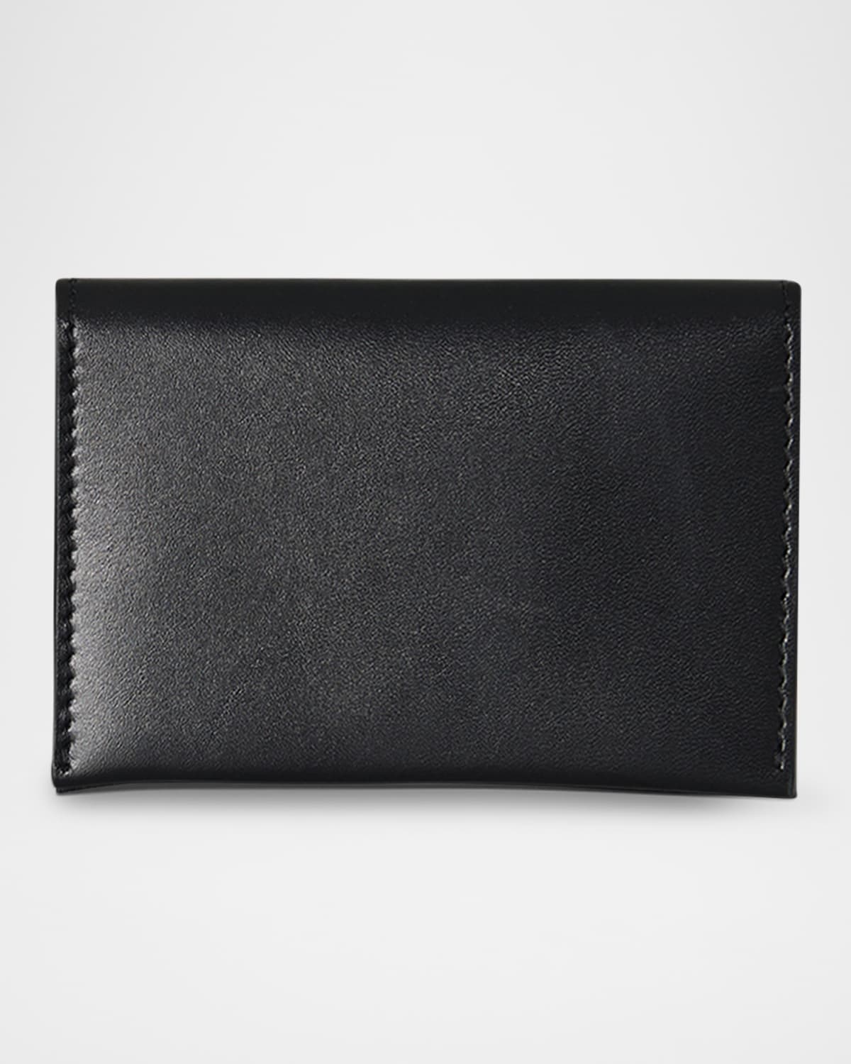 THE ROW FLAP CARD HOLDER IN BOX CALF LEATHER 