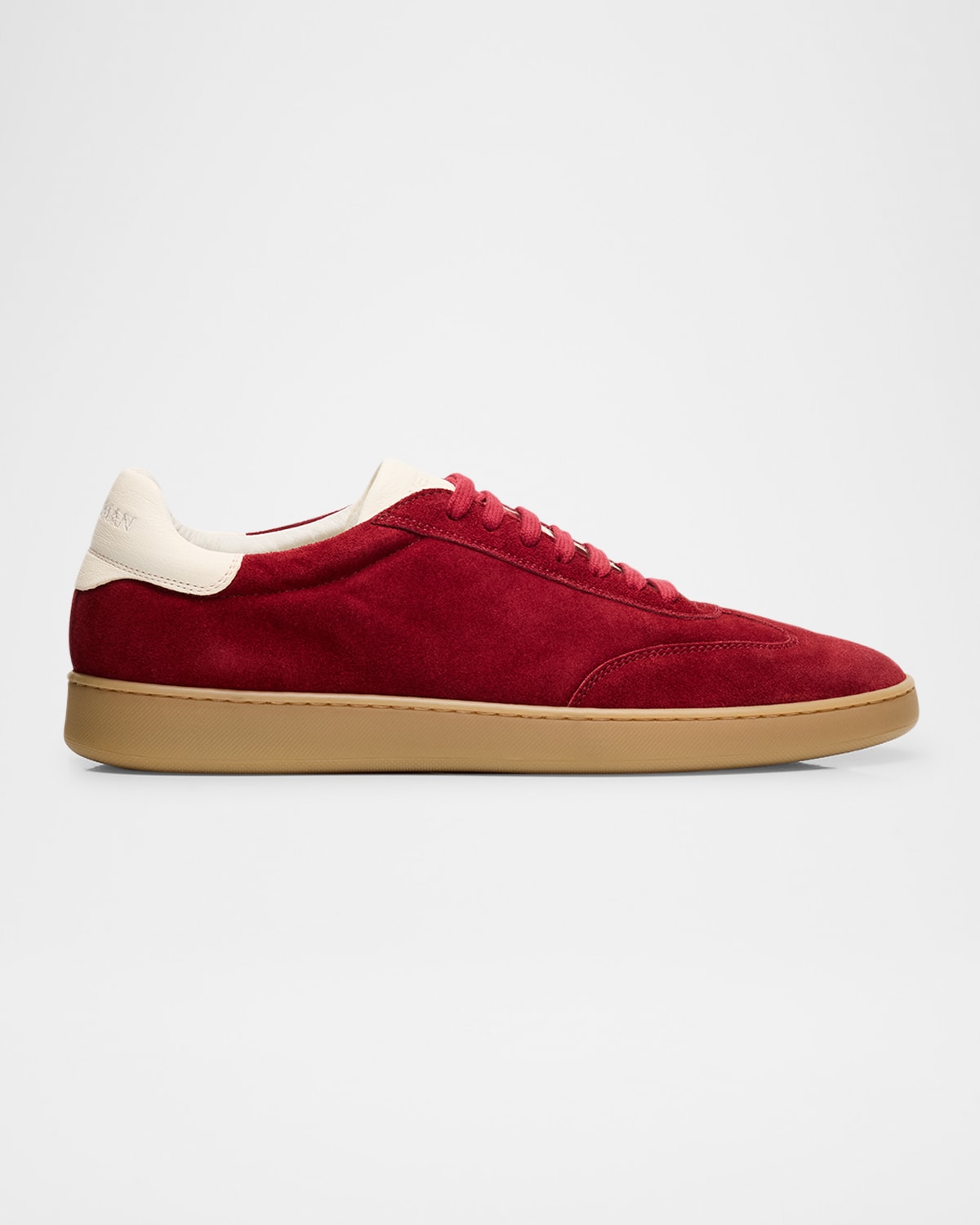 Men's Banner Suede Wingtip-Toe Low-Top Sneakers