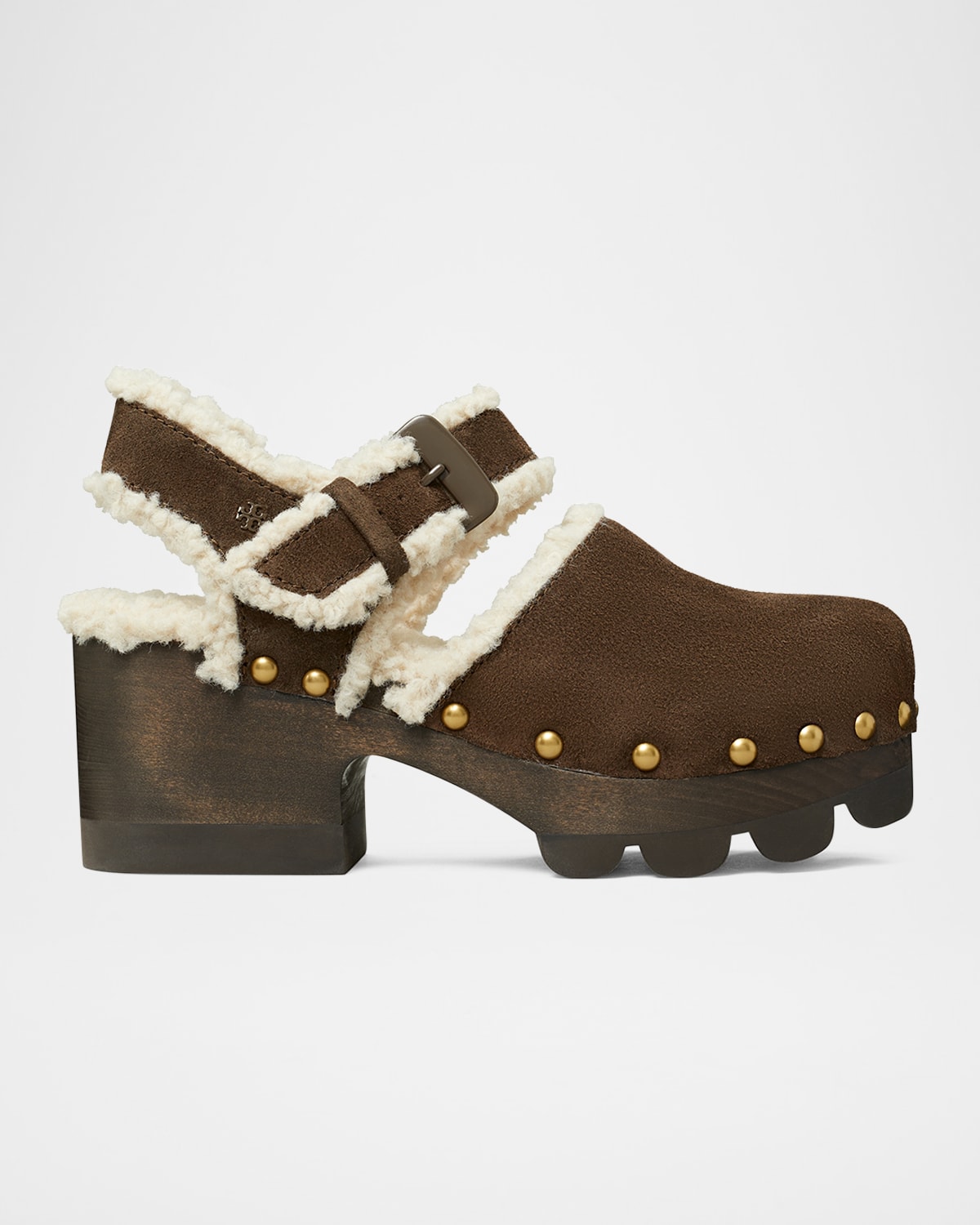Tory Burch Lug Sole Clog In Deep Espresso