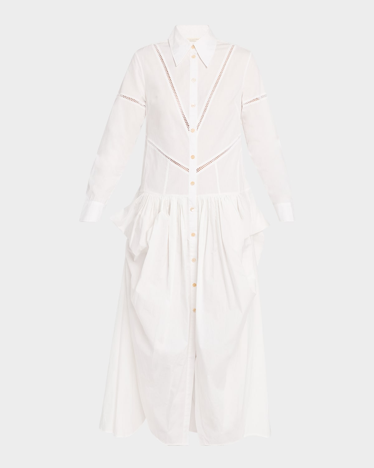Ritual Bustle Poplin Maxi Shirtdress