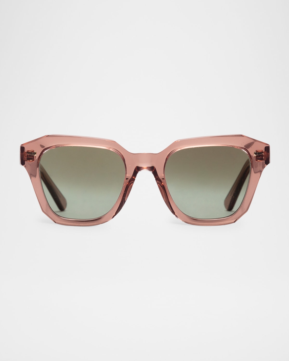 Ahlem Eyewear Pont Des Arts Acetate & Nylon Square Sunglasses In Old Fashioned Rose