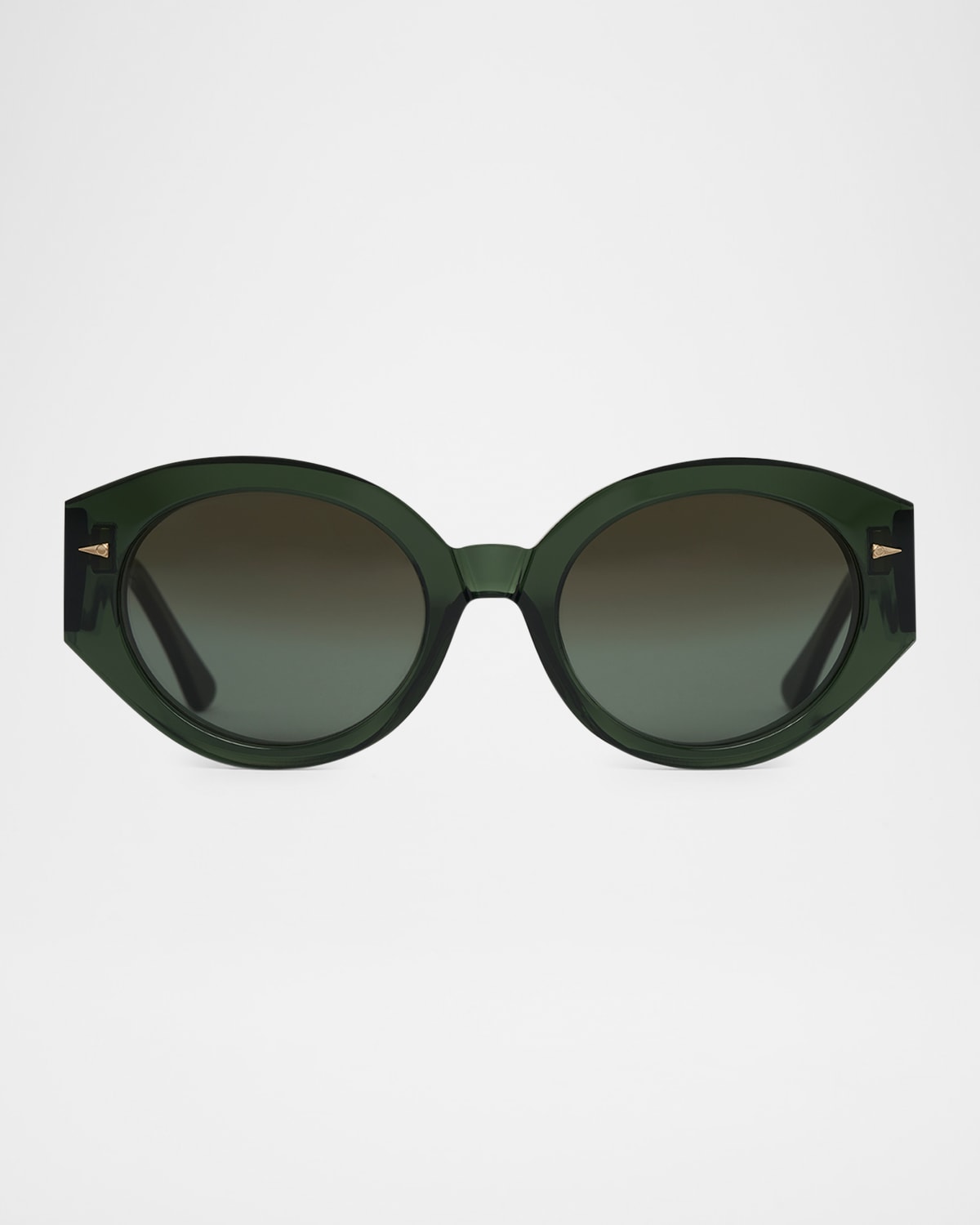 Art Deco Acetate & Nylon Round Sunglasses