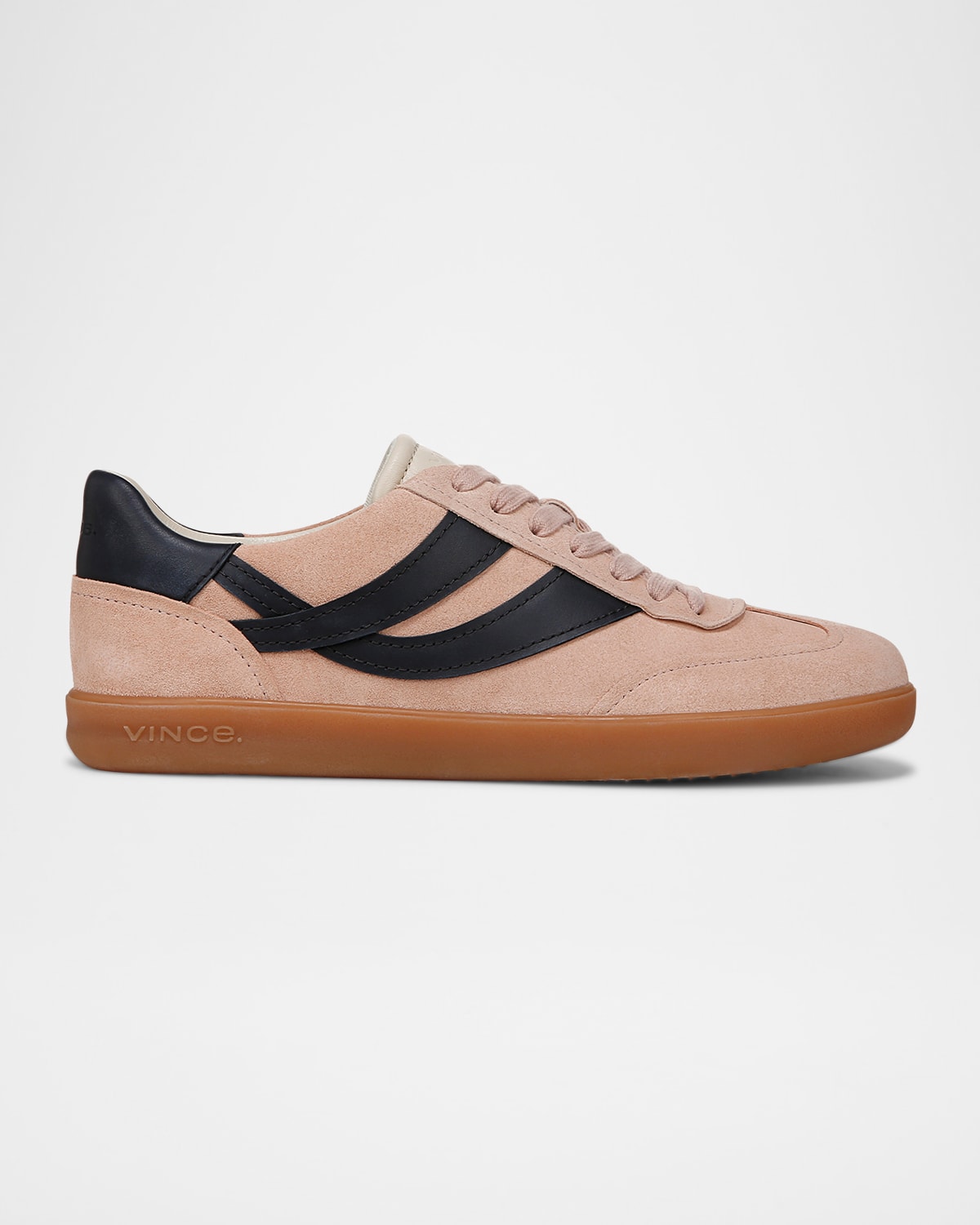 VINCE OASIS MIXED LEATHER RETRO SNEAKERS 