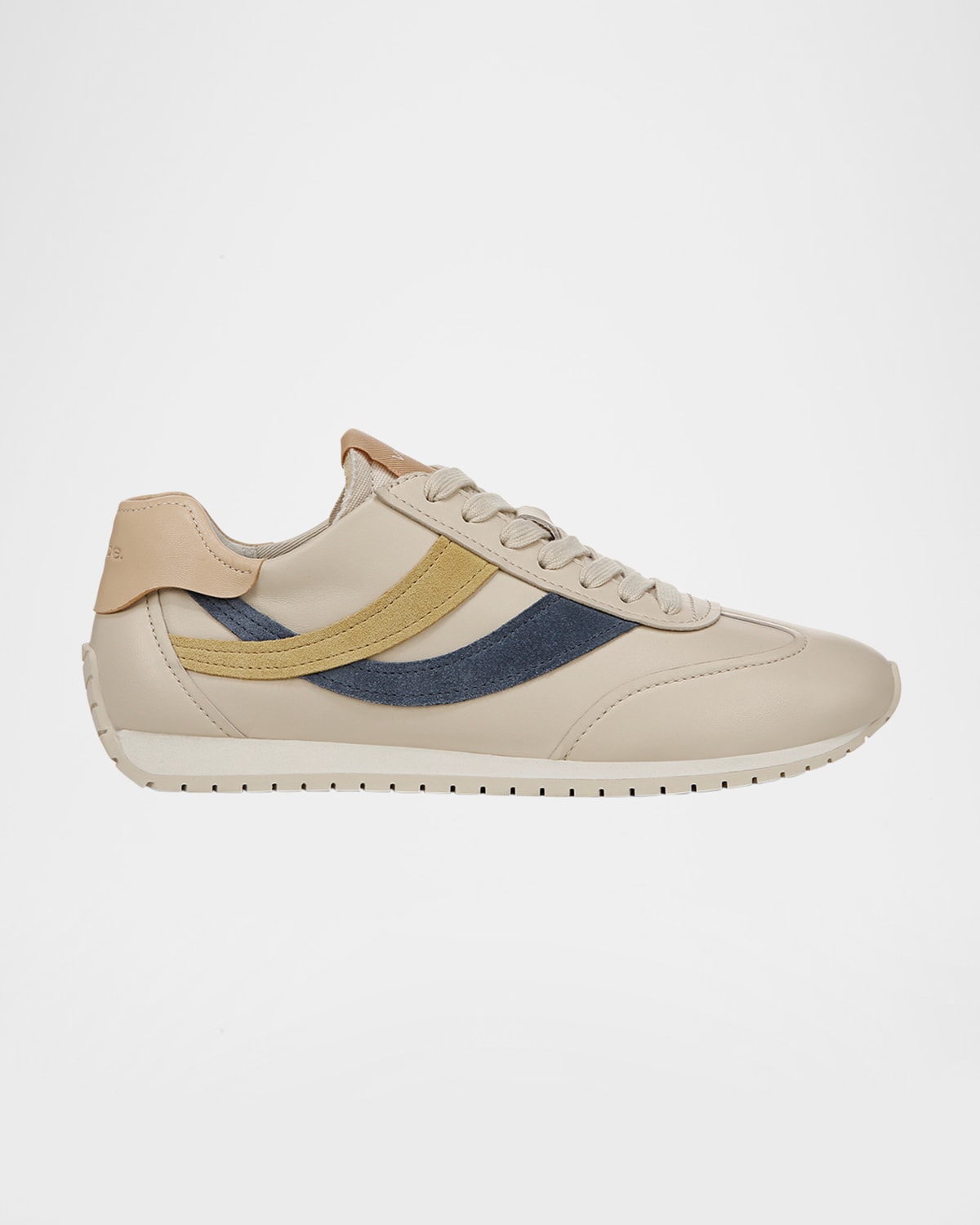 Vince Oasis Leather Lace-up Runner In Multi