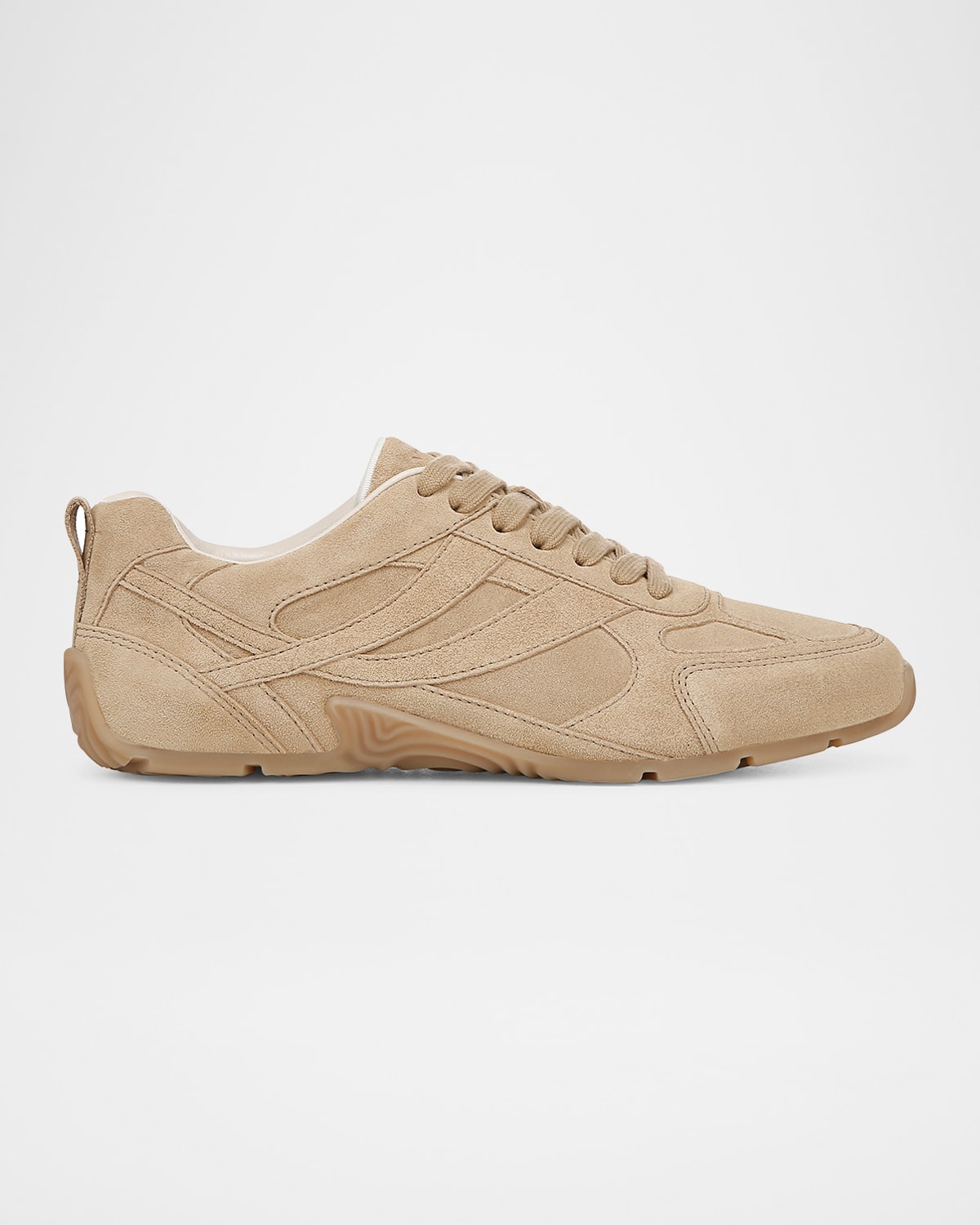 Vince Mojave Suede Retro Sneakers In Sand Trail Beige Suede