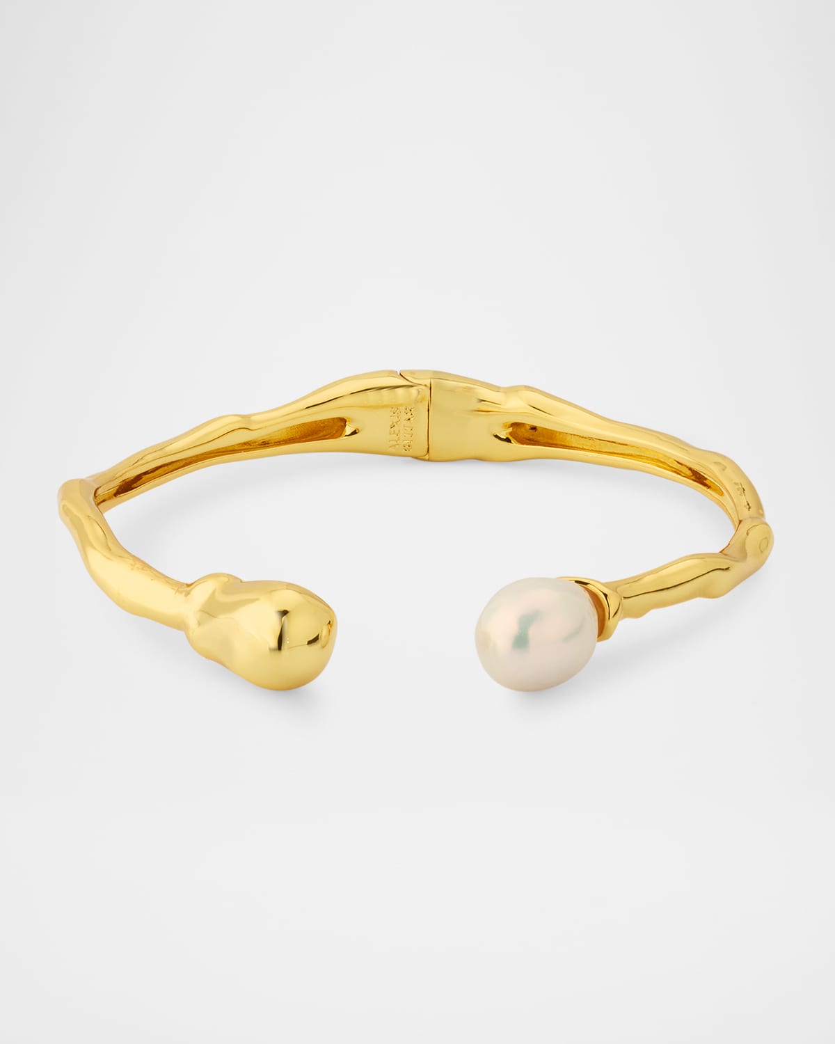 Perla Freshwater Pearl Hinge Cuff Bracelet