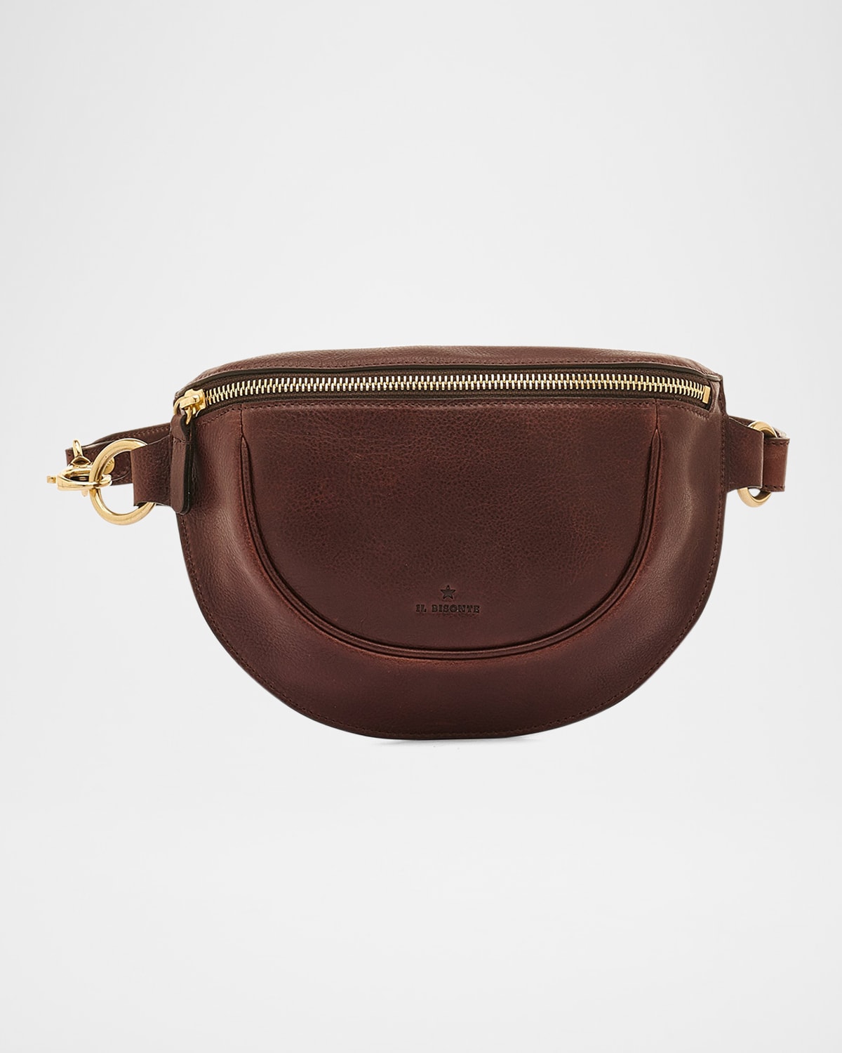Oliveta Zip Leather Belt Bag