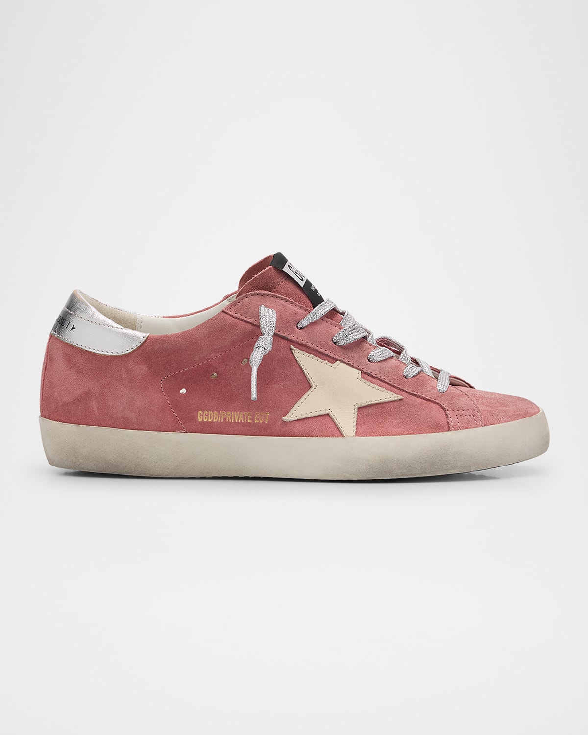GOLDEN GOOSE SUPERSTAR MIXED LEATHER LOW-TOP SNEAKERS 