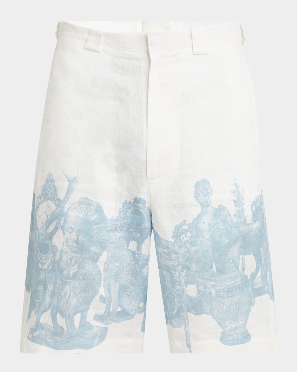 GIVENCHY MEN'S OBJECTS PRINTED SHORTS