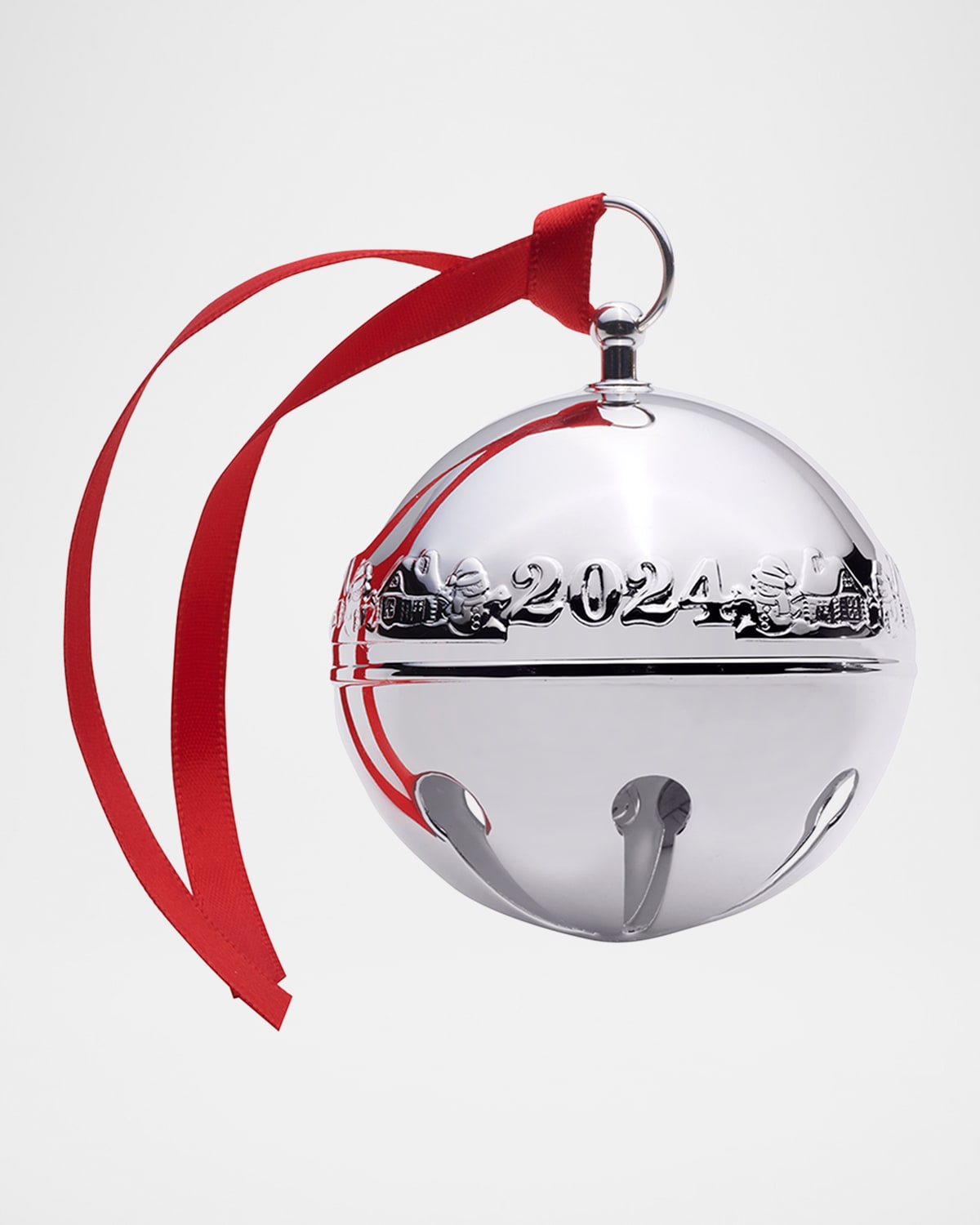 Wallace Silversmiths 2024 Silverplated Sleigh Bell Christmas Ornament