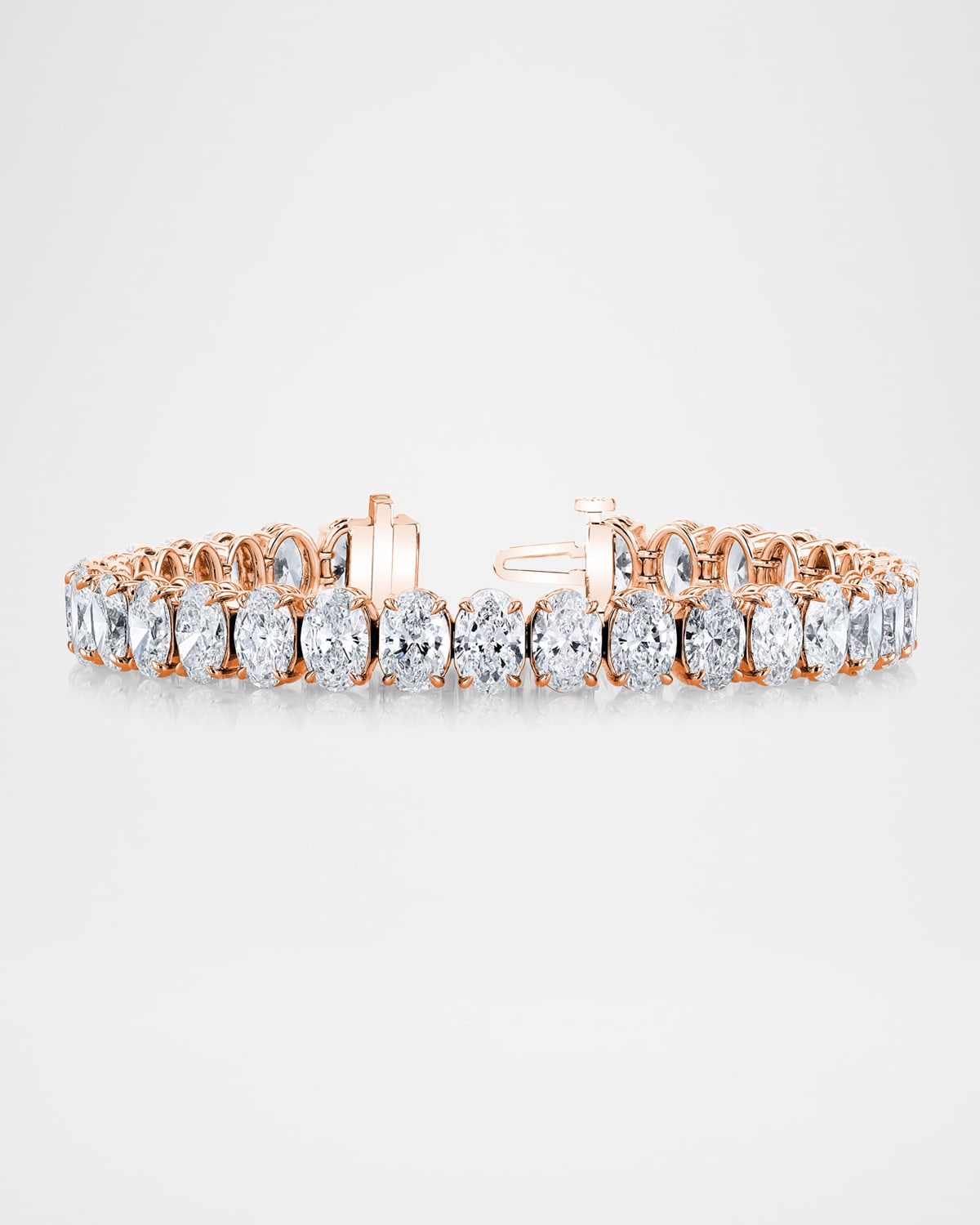 x Danielle Klein 18K Gold North-South Oval-Cut Diamond Bracelet, 7"L, 12.25tcw