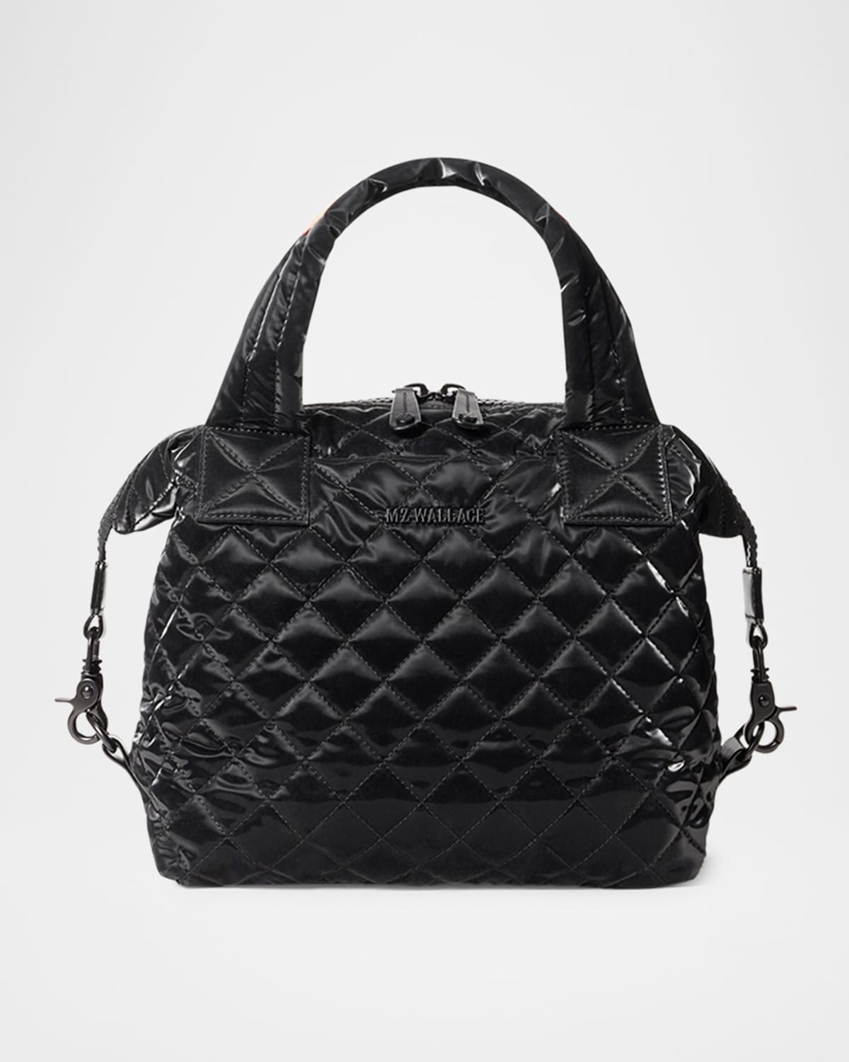 MZ WALLACE SUTTON DELUXE SMALL QUILTED TOP-HANDLE BAG 