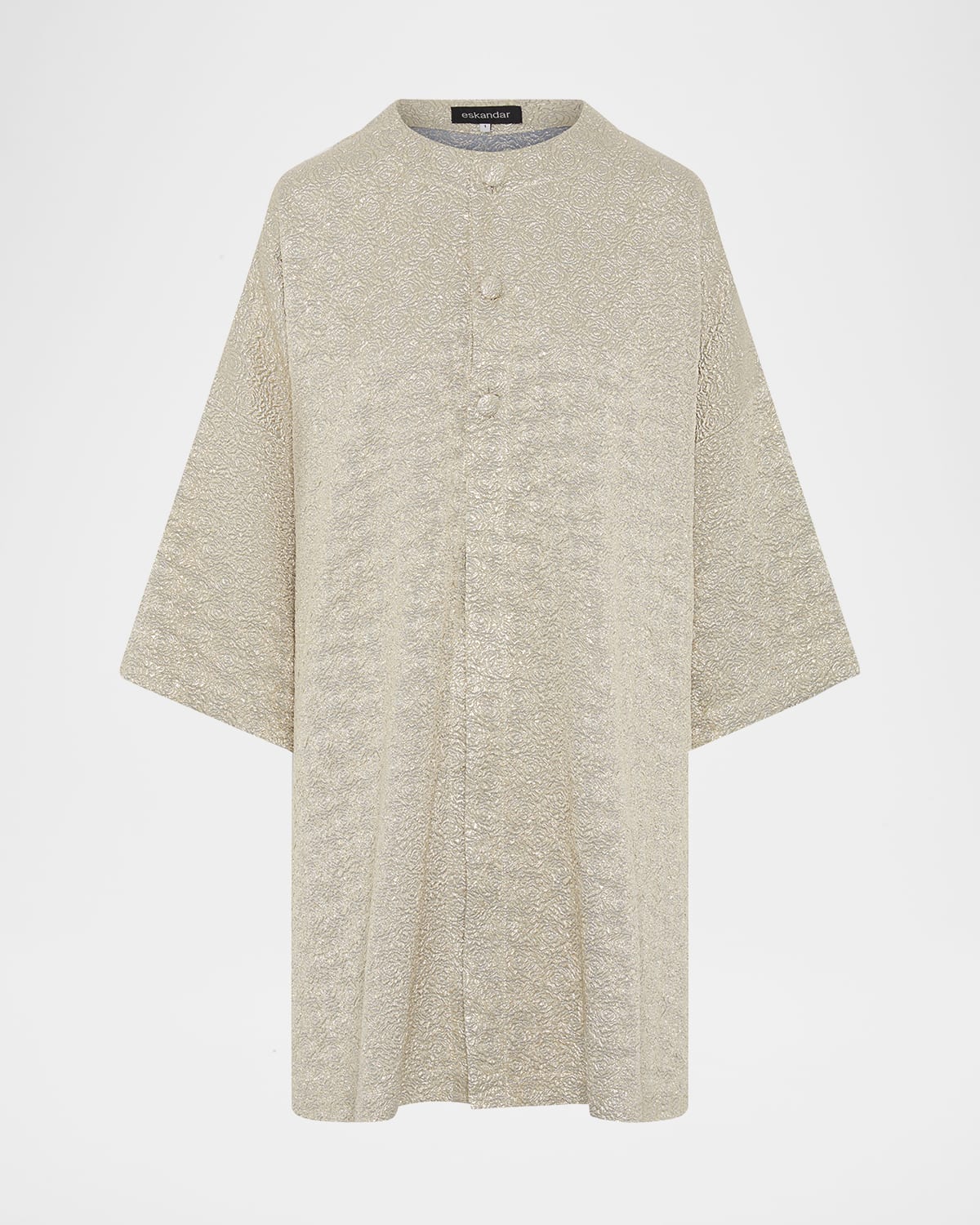 Round-Neck Chinese Jacket (Very Long Length)