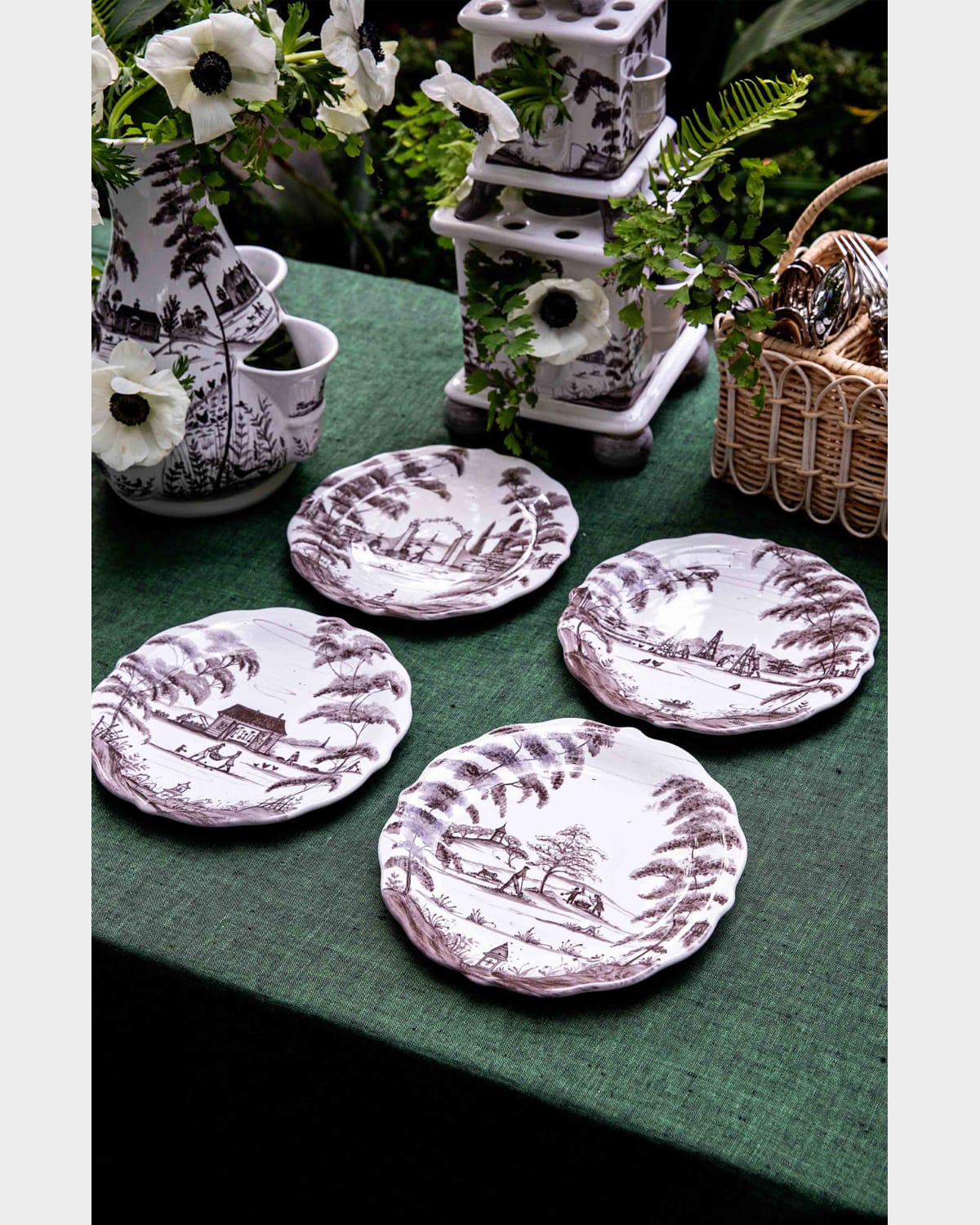 Juliska Country Estate Party Assorted Plates, Set of 4