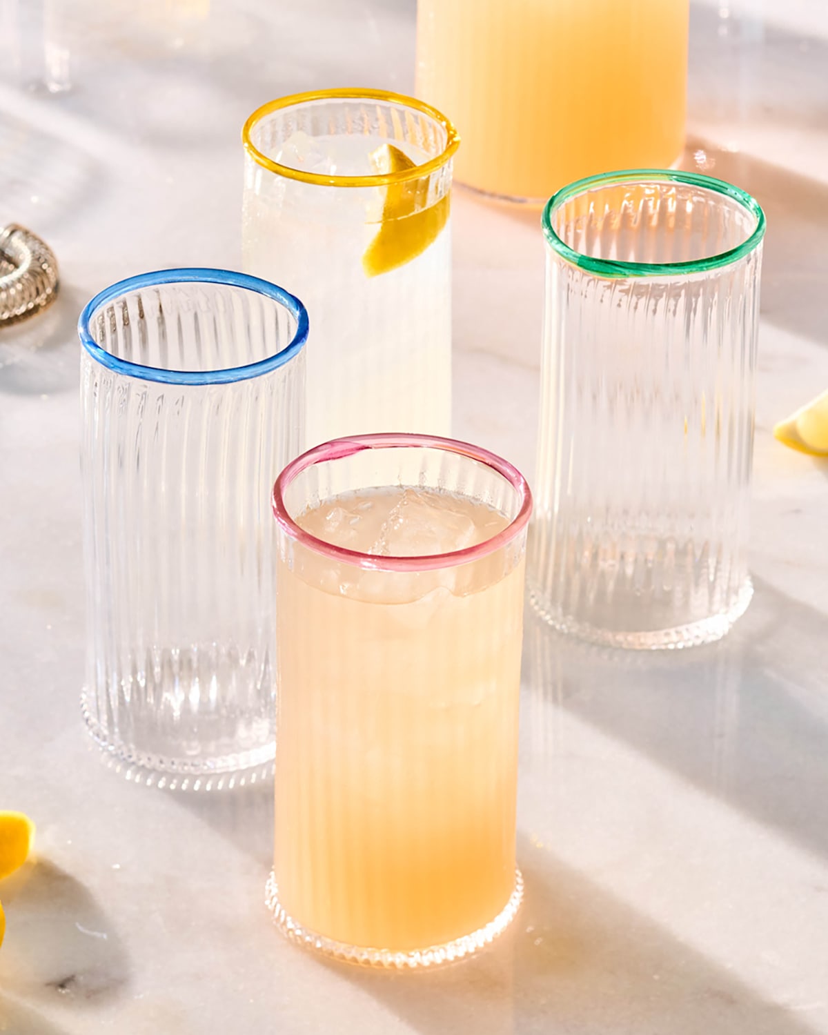 Juliska Nell Set Of 4 Highball Glasses In Multi
