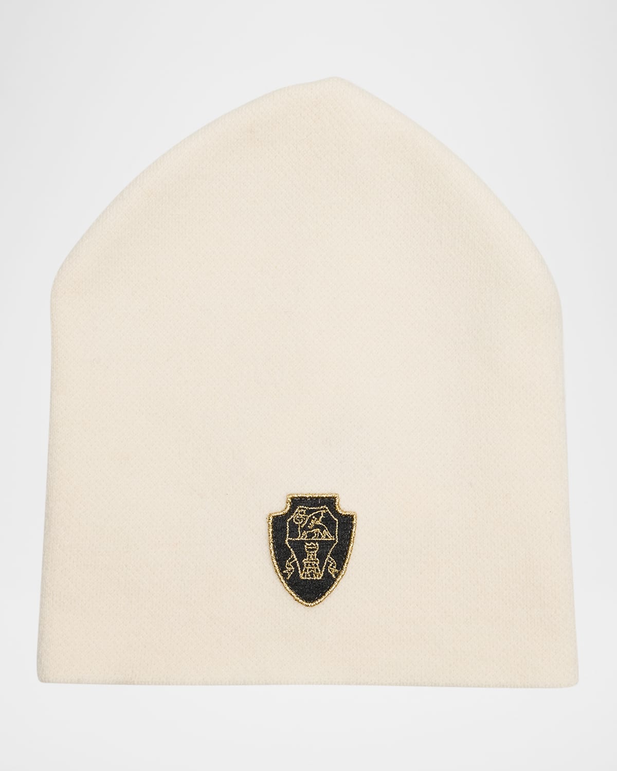 Brunello Cucinelli Logo Cashmere Beanie In C2723 Panama
