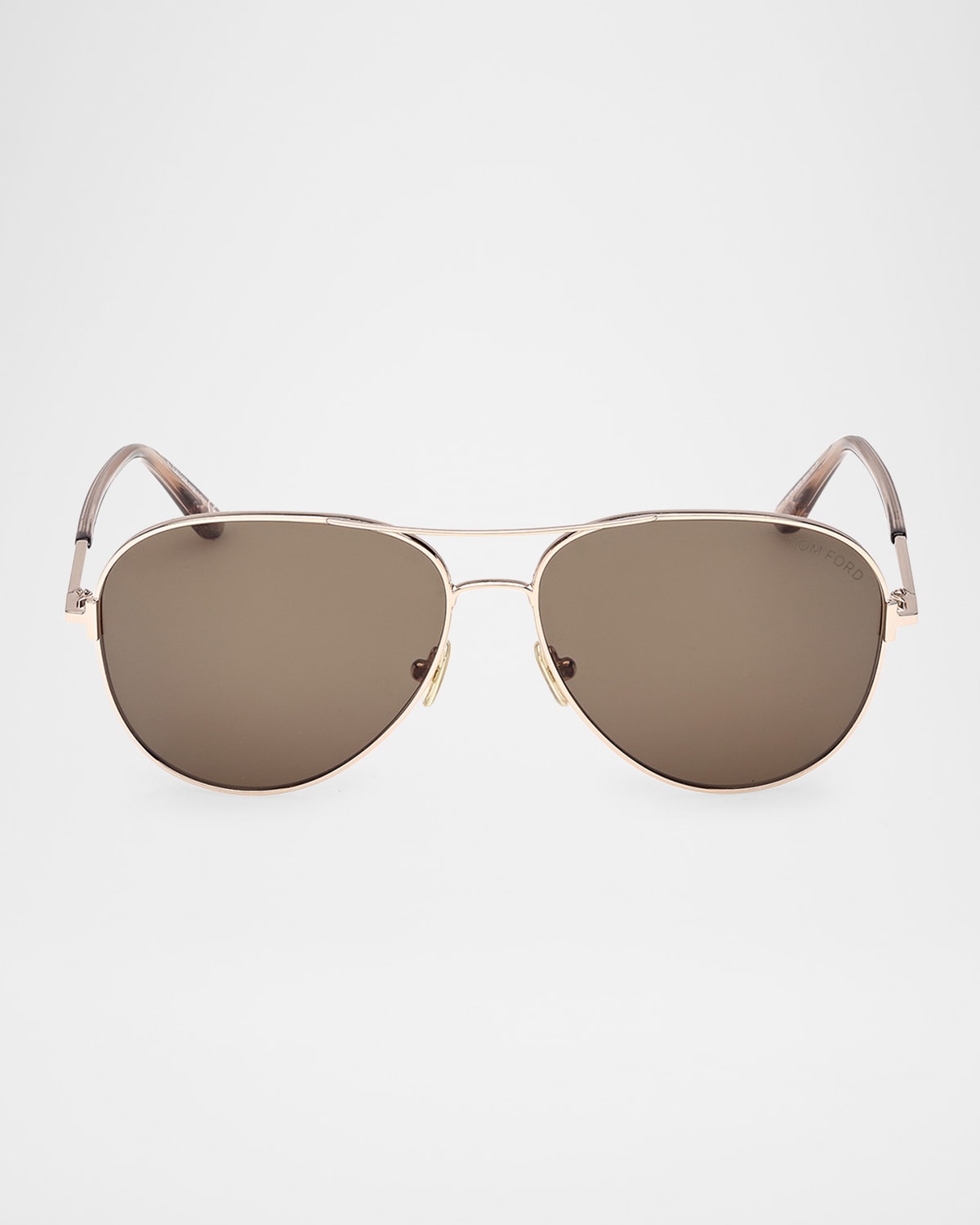 Tom Ford Clark Metal Aviator Sunglasses
