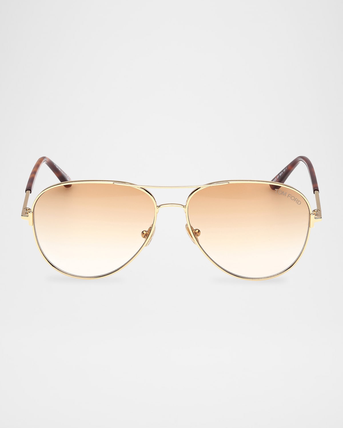 Tom Ford Clark Metal Aviator Sunglasses