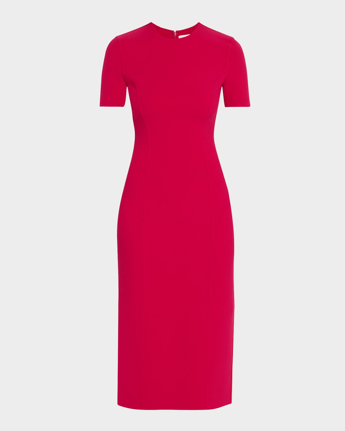 MICHAEL KORS SHORT-SLEEVE MIDI SHEATH DRESS 